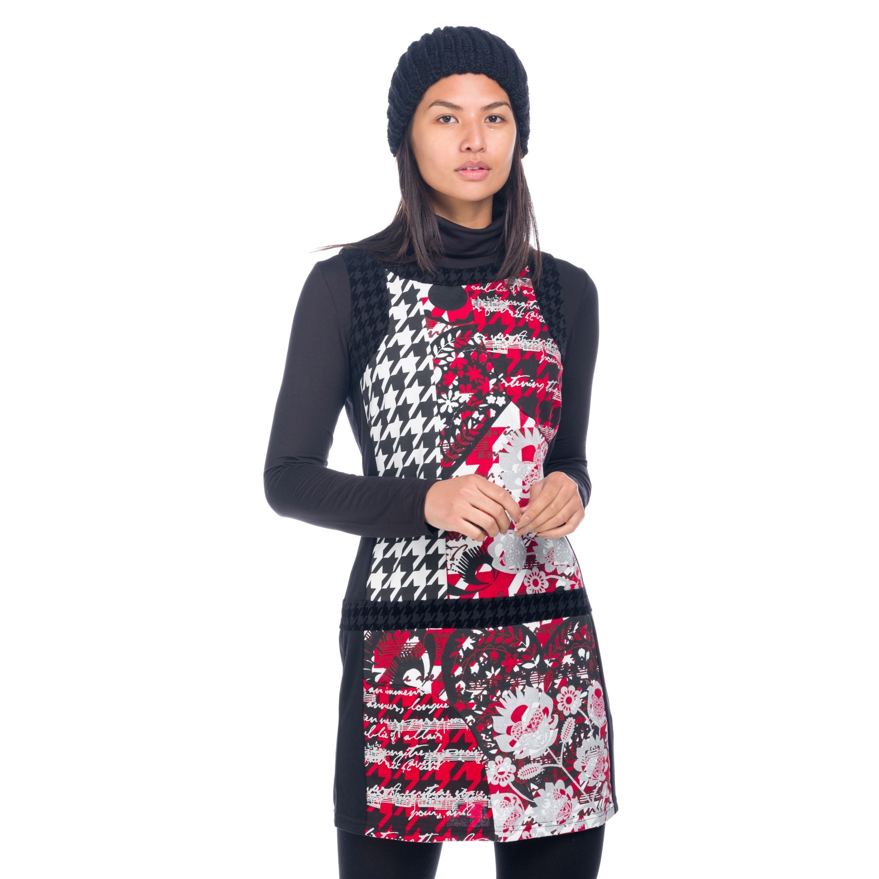 Vestido Mujer Estampado Corte Cadera Sin Mangas – Koroshi 1822VS20