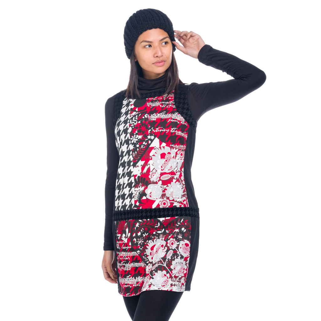 Vestido Mujer Estampado Corte Cadera Sin Mangas – Koroshi 1822VS20