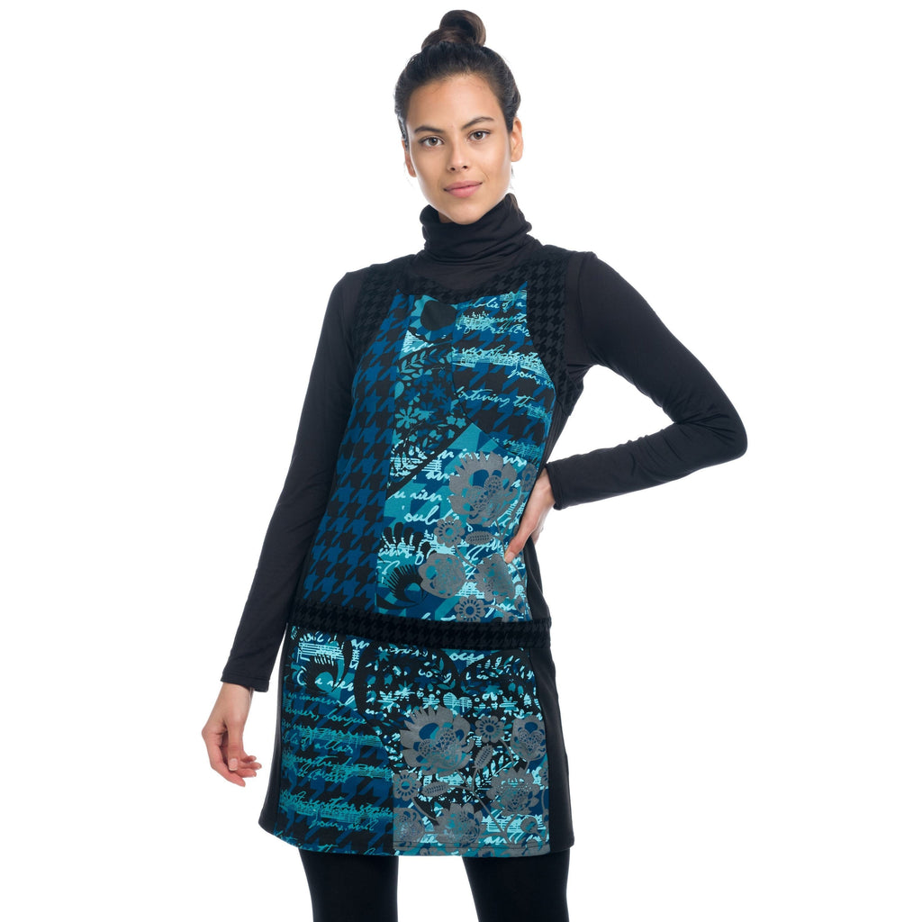 Vestido Mujer Estampado Corte Cadera Sin Mangas – Koroshi 1822VS20