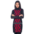 Vestido Mujer Sin Mangas Punto Roma Estampado Azteca – Koroshi 1822VS22