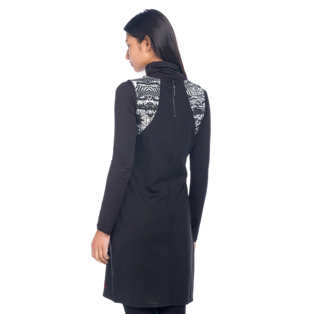 Vestido Mujer Sin Mangas Punto Estampado Mandala – Koroshi 1822VS26