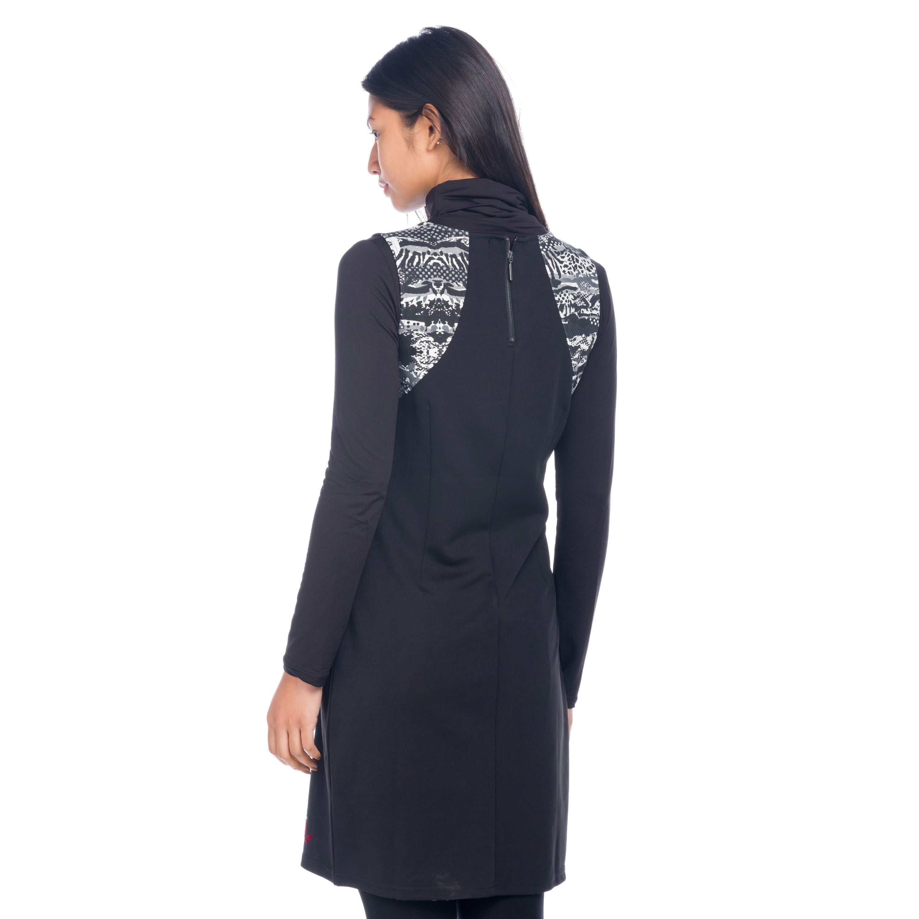 Vestido Mujer Sin Mangas Punto Estampado Mandala – Koroshi 1822VS26