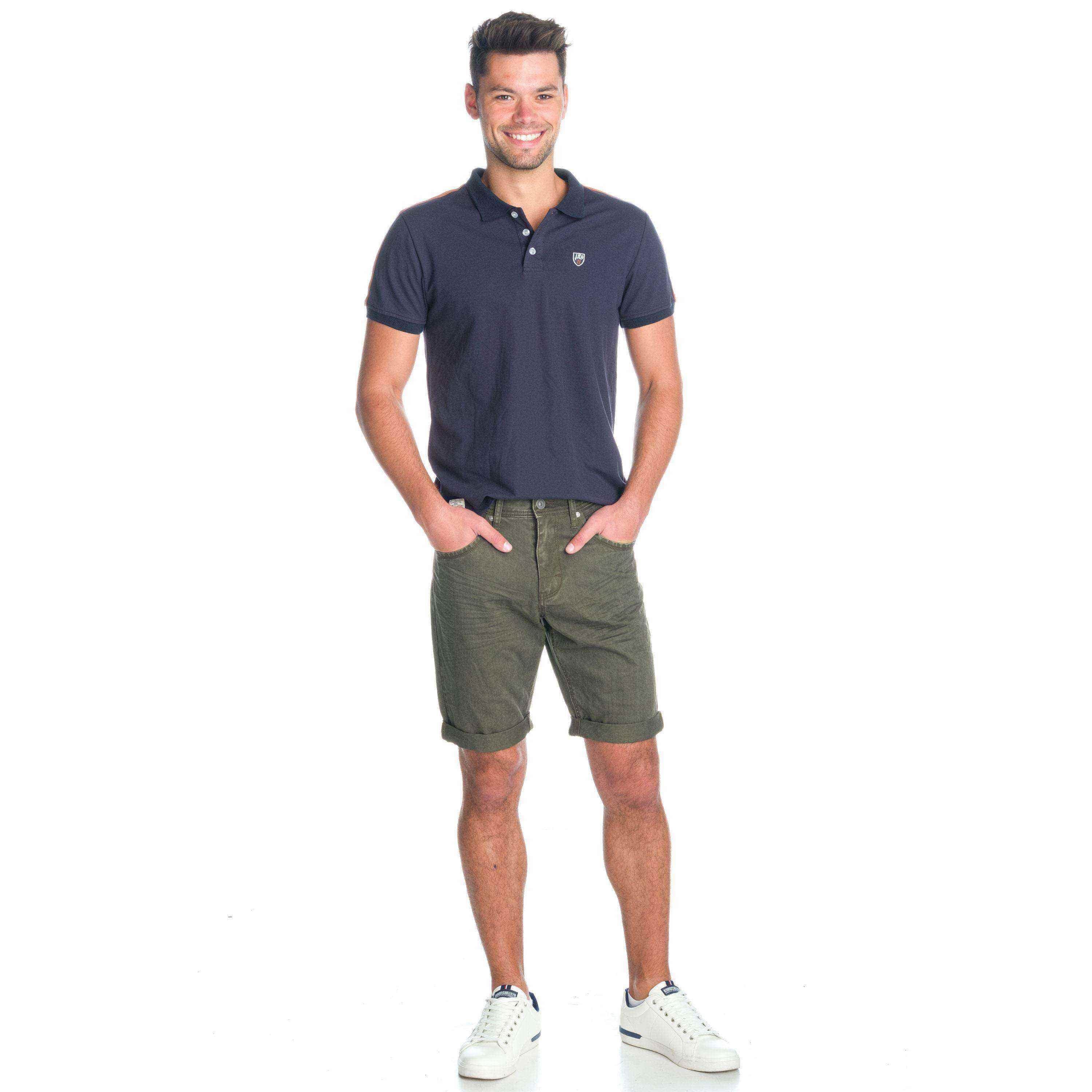 Bermuda Hombre Algodón Stretch con Vuelta – Koroshi 1911PS01