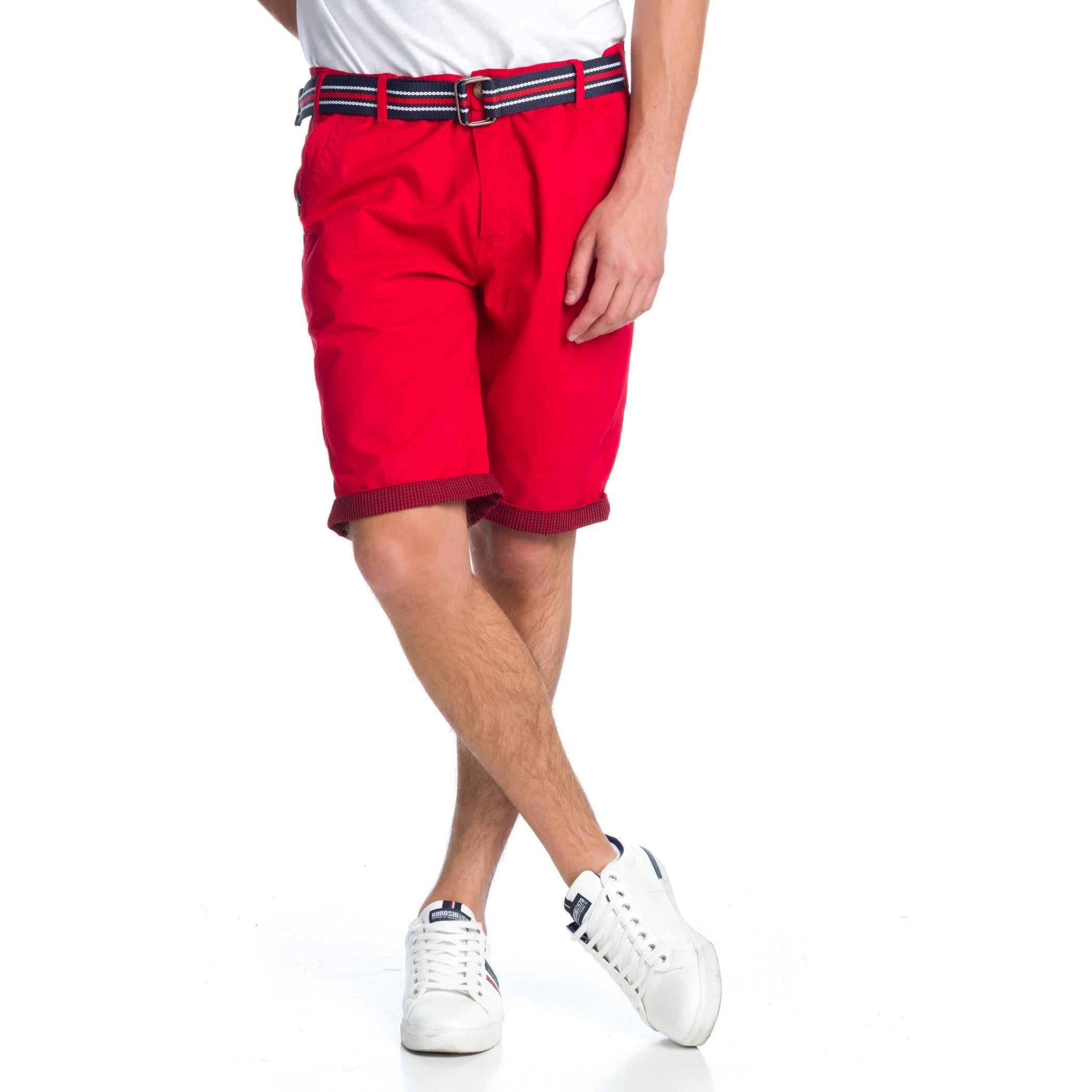 Bermuda Hombre Chino con Cinturón Marinero – Koroshi 1911PS05