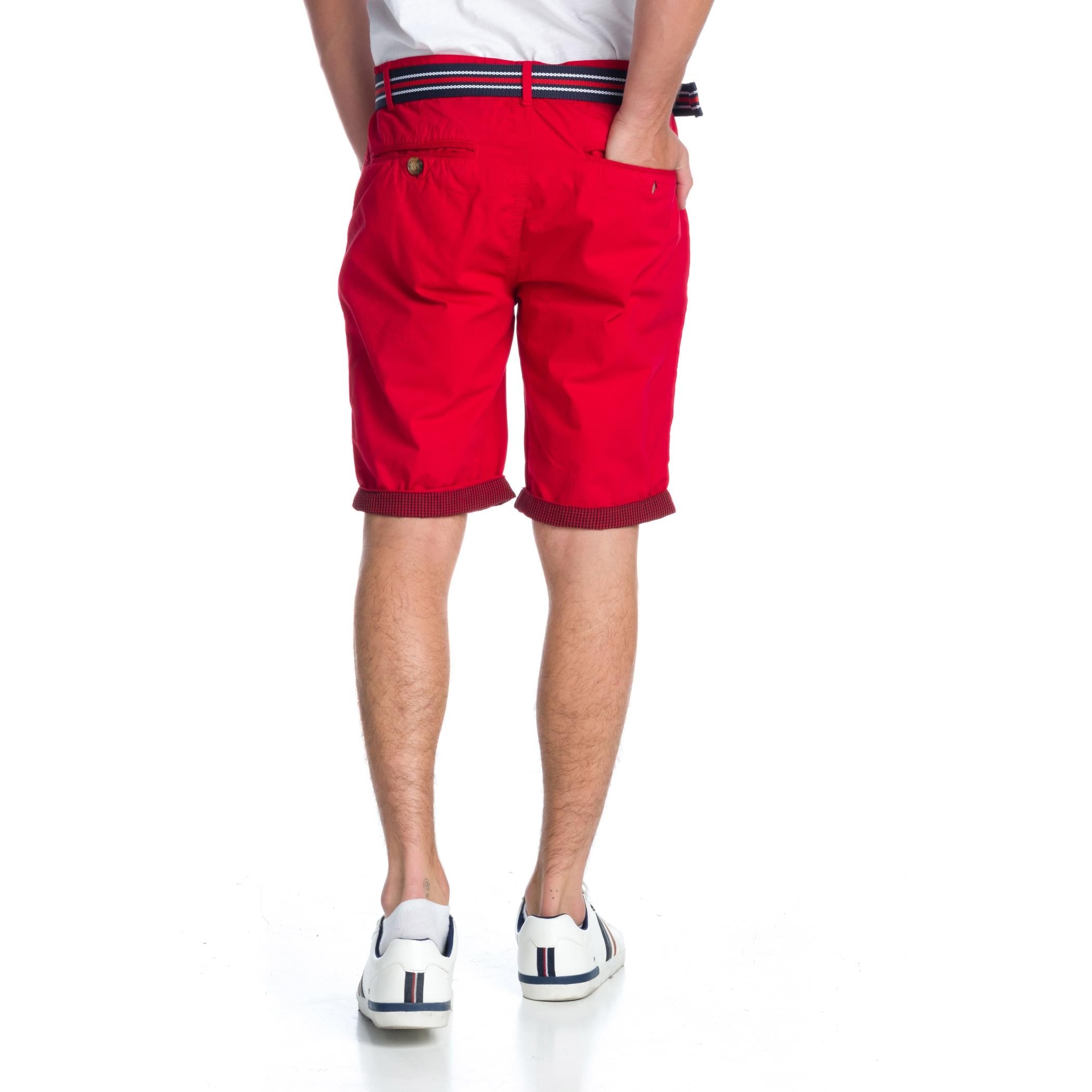 Bermuda Hombre Chino con Cinturón Marinero – Koroshi 1911PS05