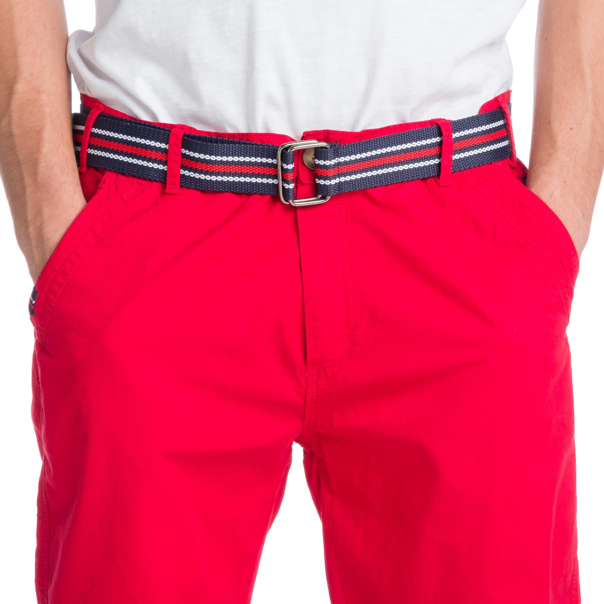 Bermuda Hombre Chino con Cinturón Marinero – Koroshi 1911PS05