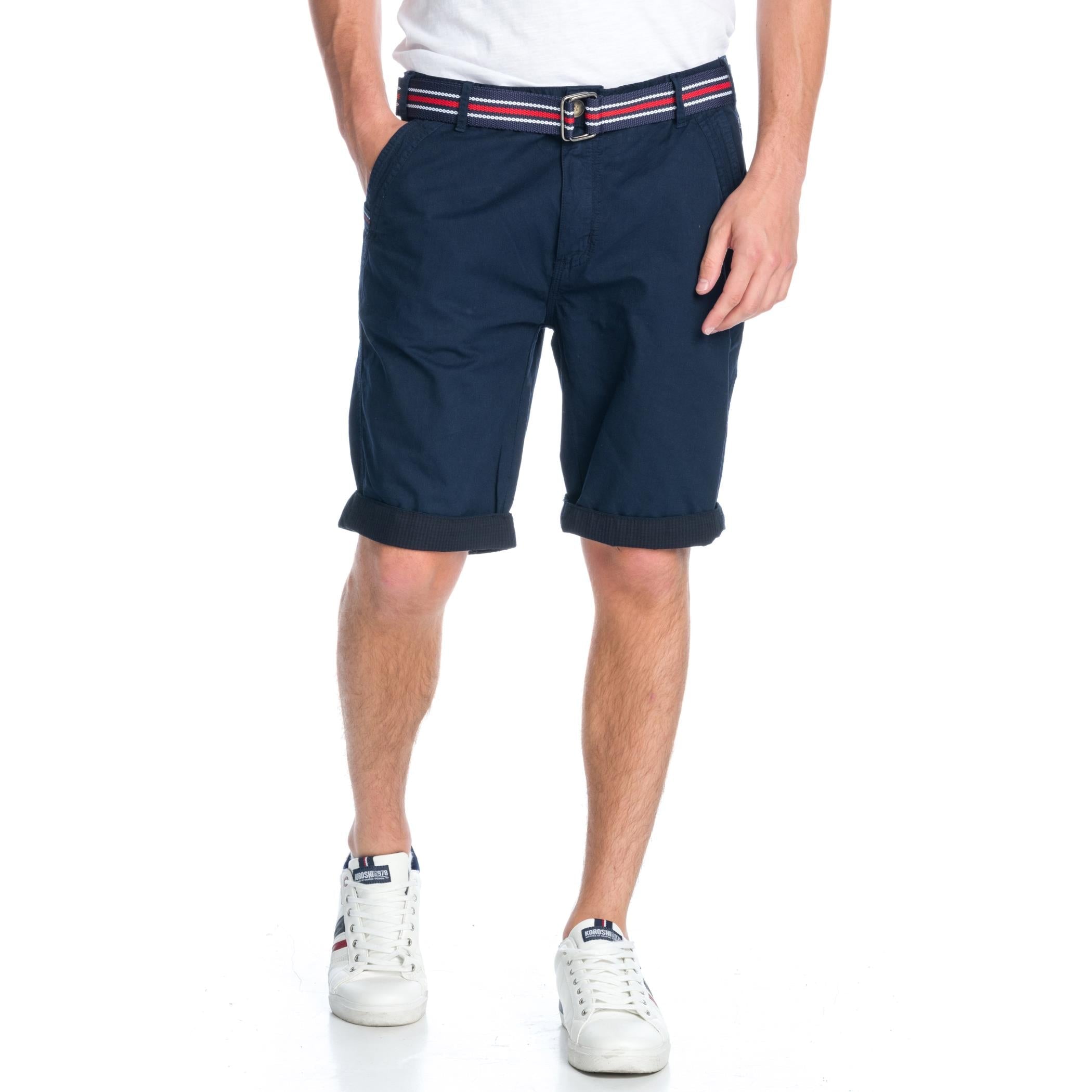 Bermuda Hombre Chino con Cinturón Marinero – Koroshi 1911PS05