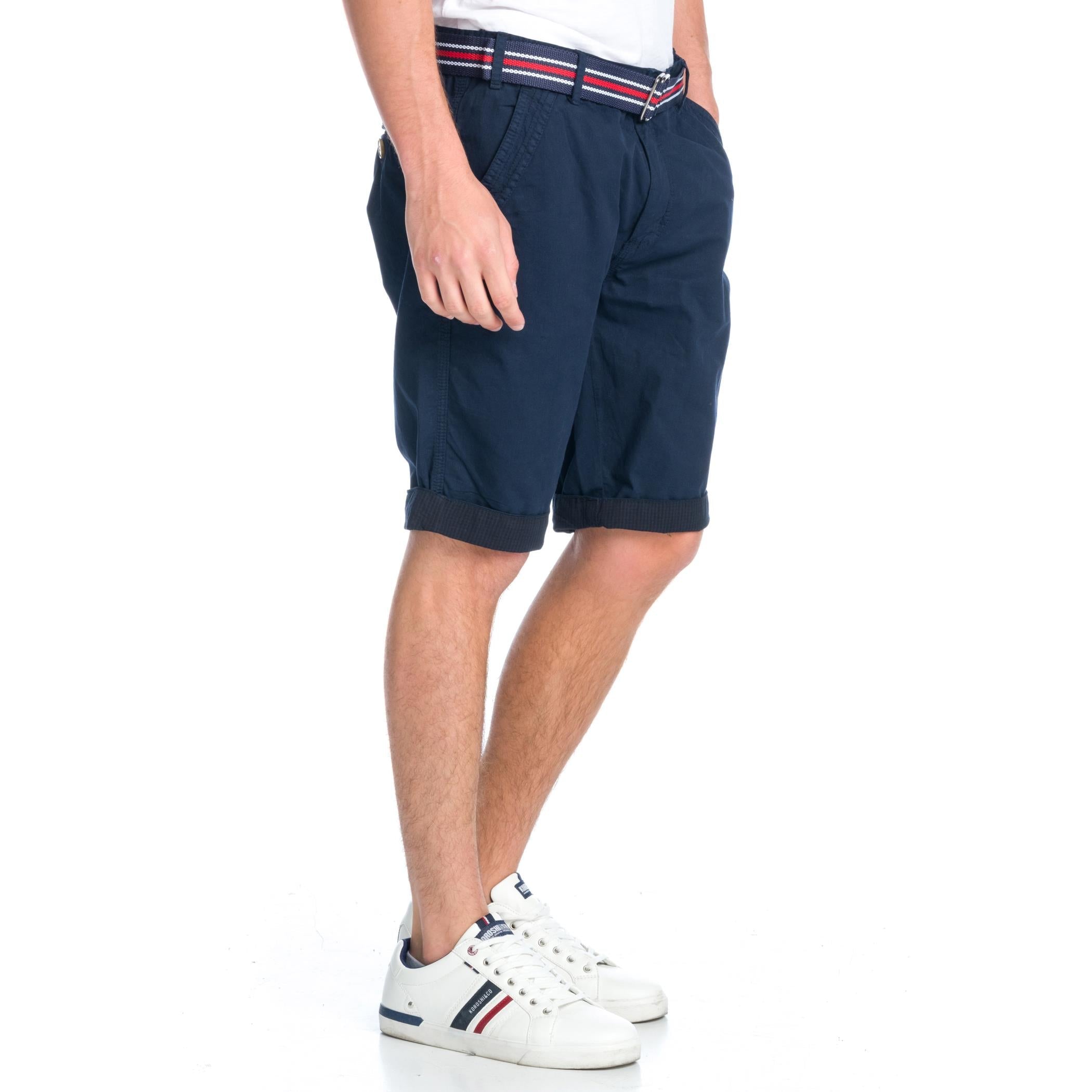 Bermuda Hombre Chino con Cinturón Marinero – Koroshi 1911PS05
