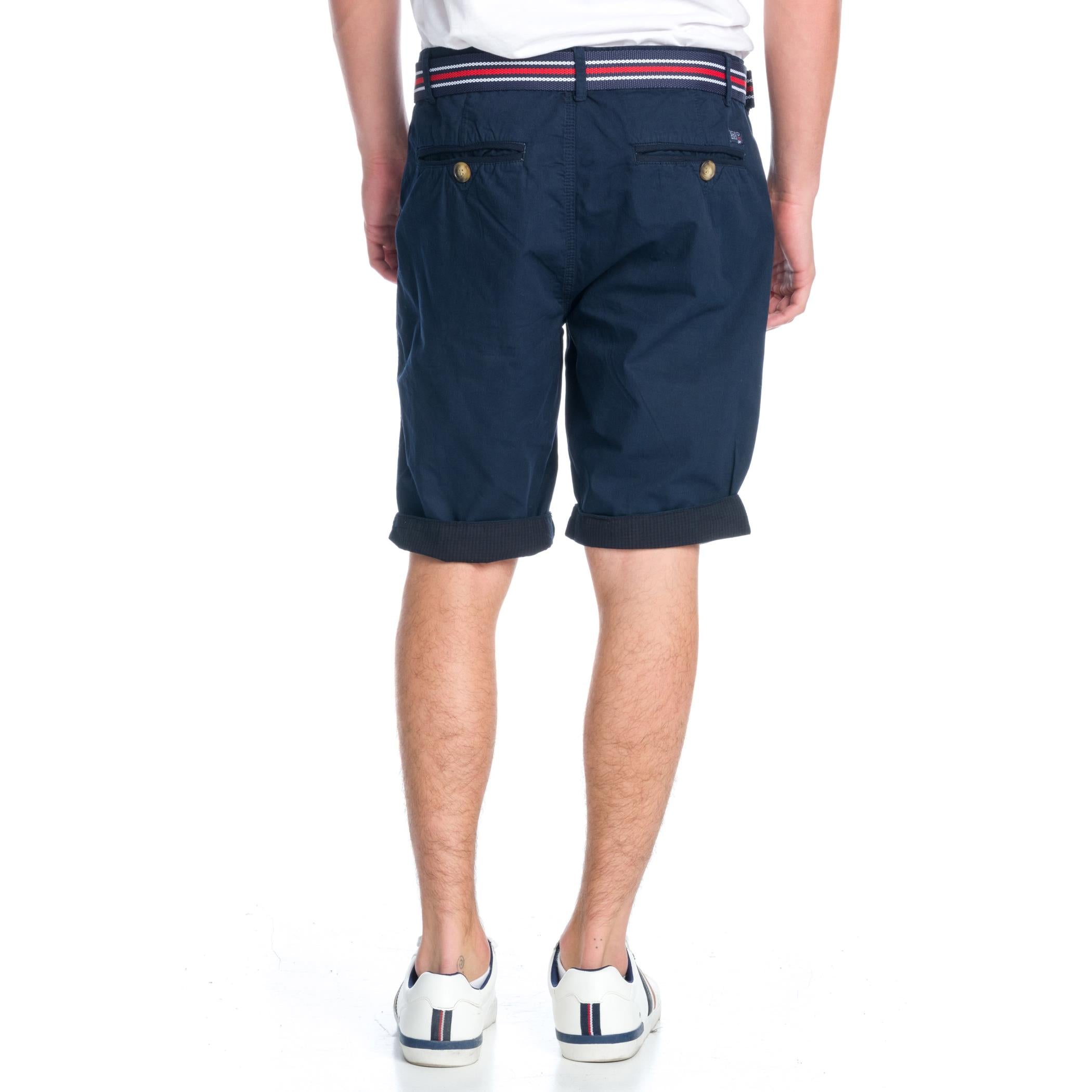 Bermuda Hombre Chino con Cinturón Marinero – Koroshi 1911PS05