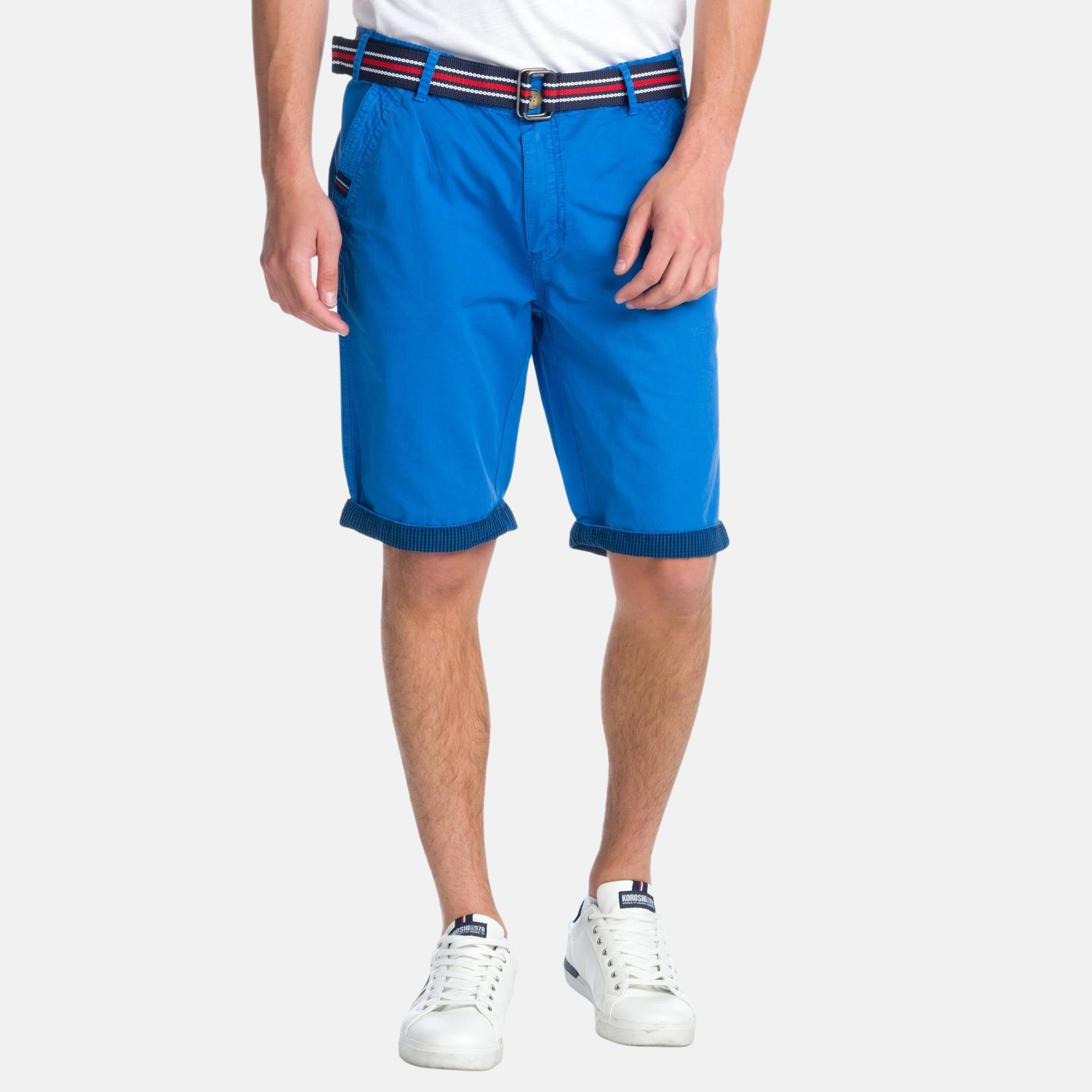 Bermuda Hombre Chino con Cinturón Marinero – Koroshi 1911PS05