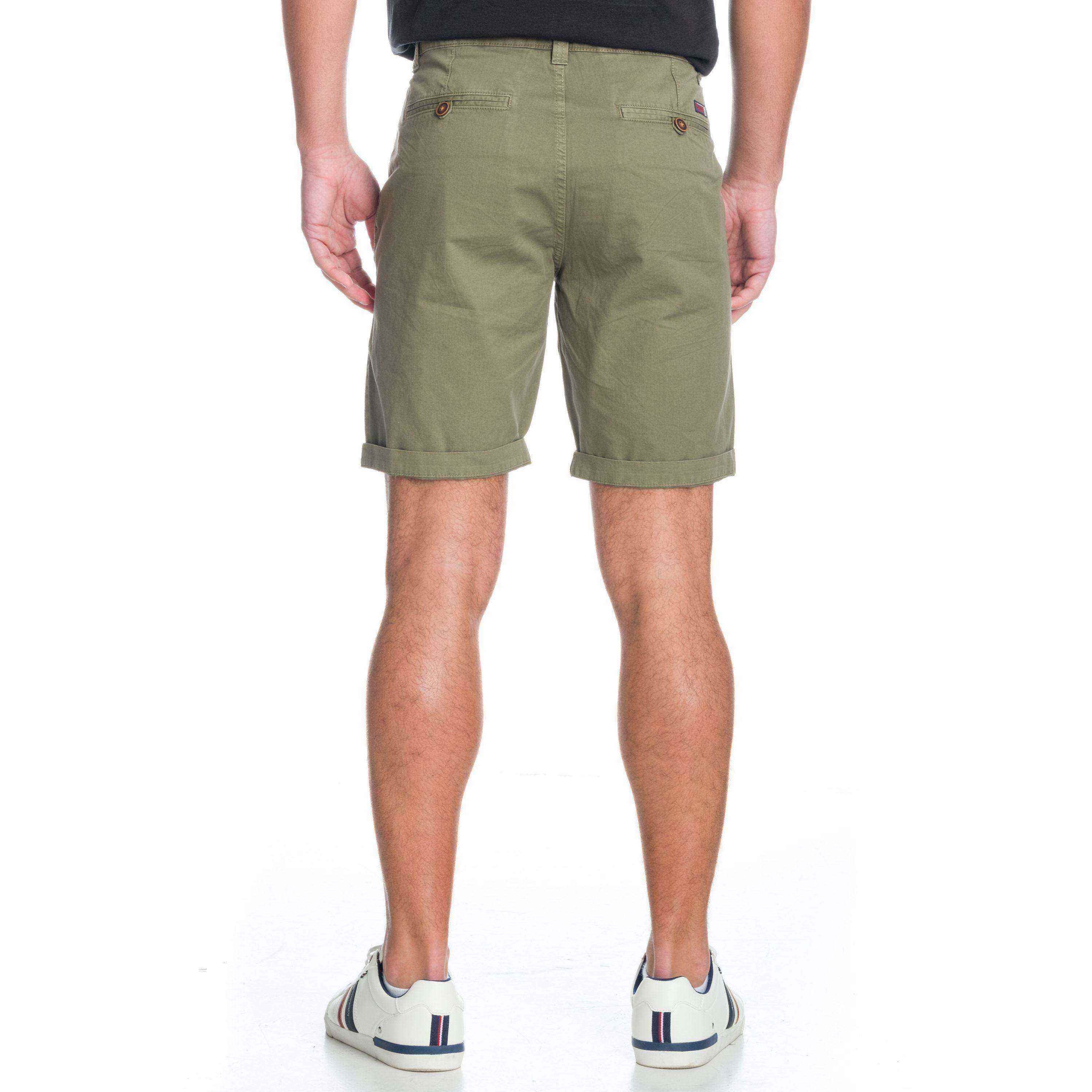 Bermuda Hombre Básica Algodón 4 Bolsillos Dobladillo – Koroshi 1911PS06
