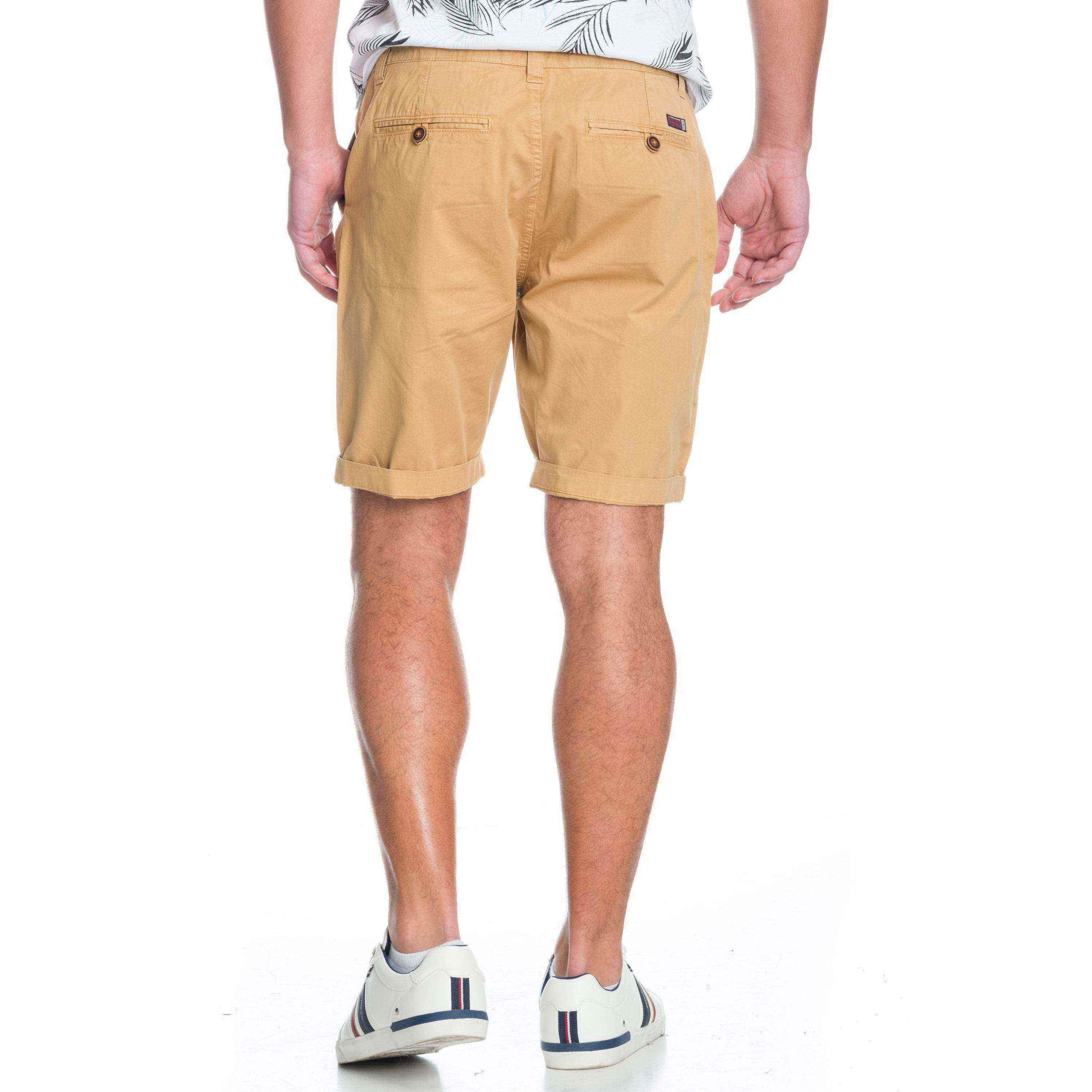 Bermuda Hombre Básica Algodón 4 Bolsillos Dobladillo – Koroshi 1911PS06