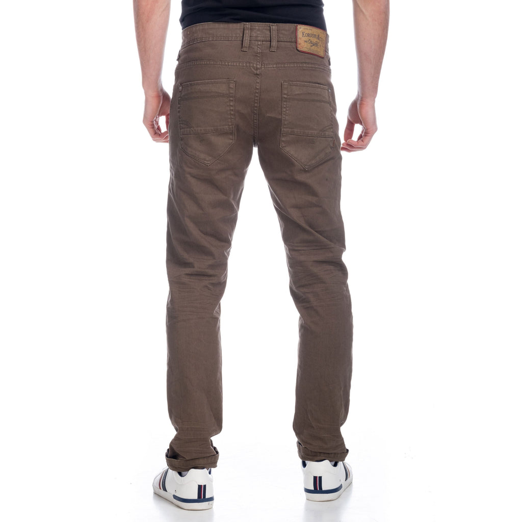 Pantalón Denim de Color Hombre Stretch Regular – Koroshi 1911PT01