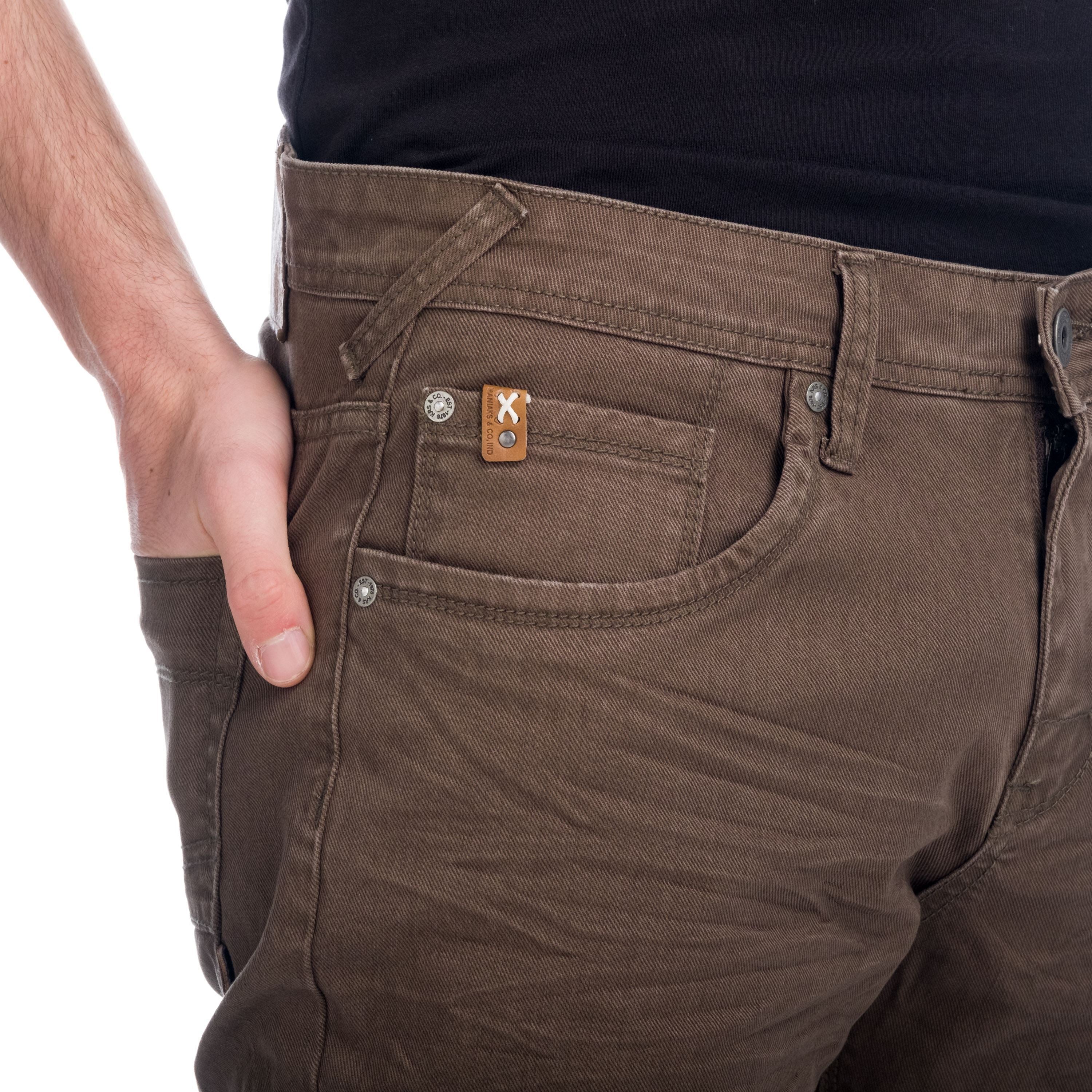 Pantalón Denim de Color Hombre Stretch Regular – Koroshi 1911PT01
