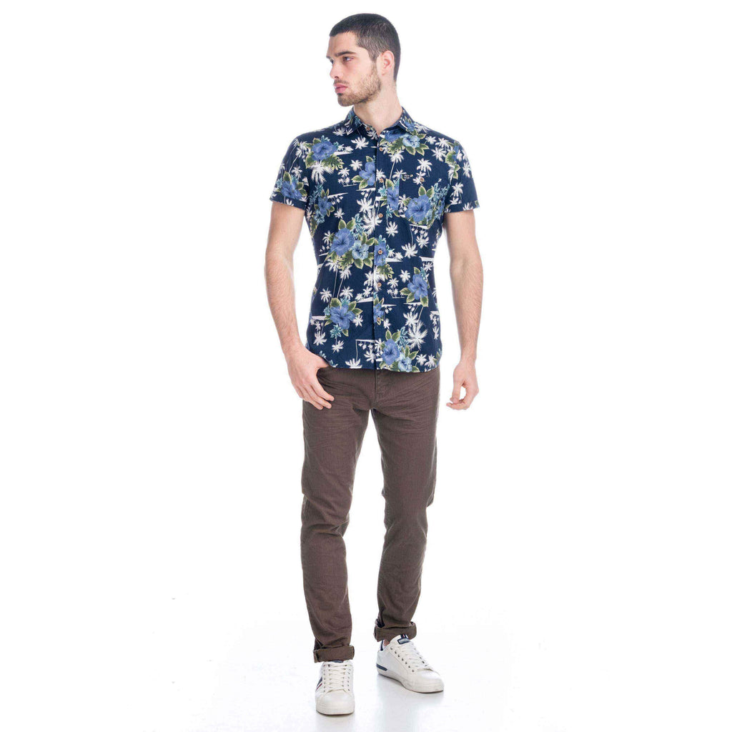 Pantalón Denim de Color Hombre Stretch Regular – Koroshi 1911PT01