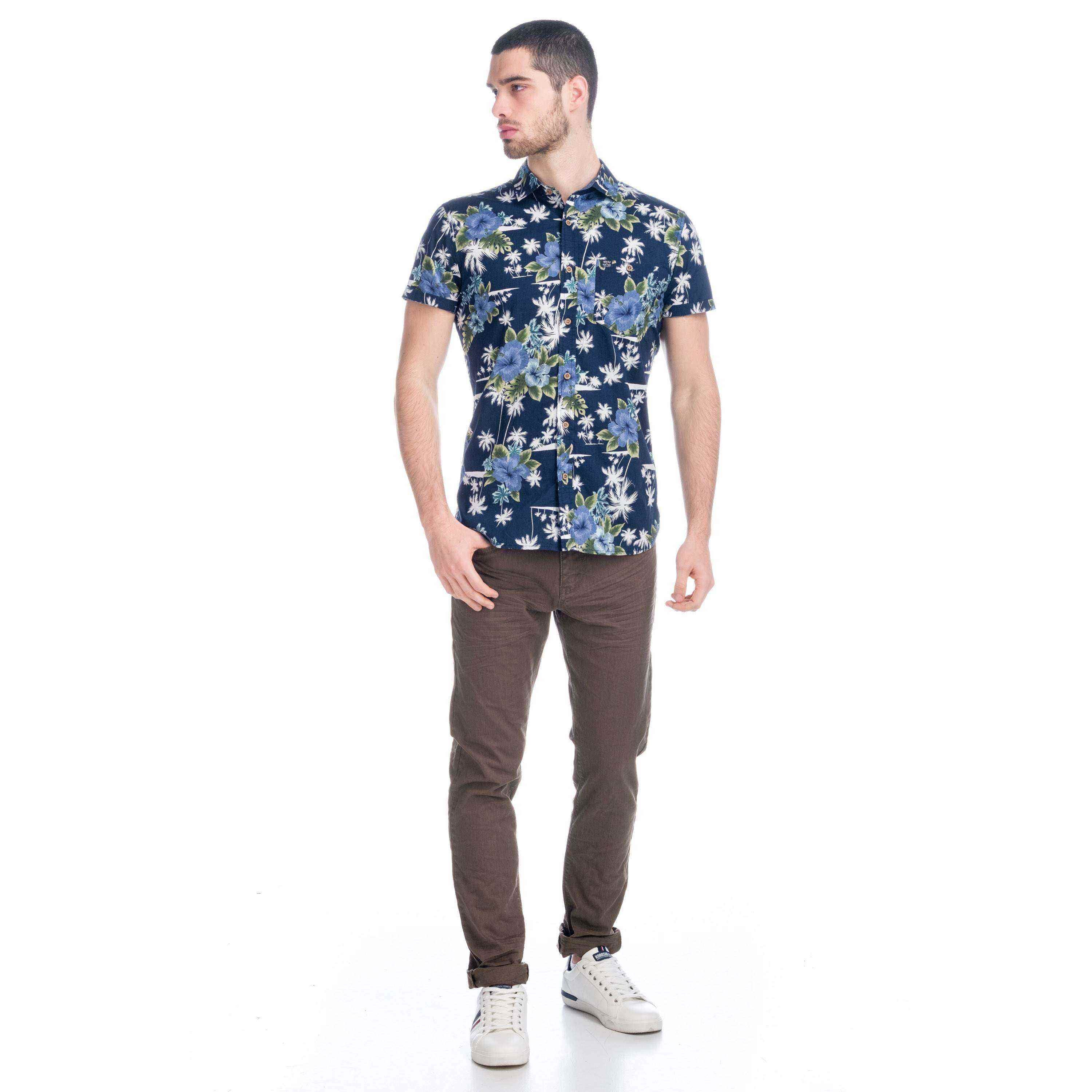 Pantalón Denim de Color Hombre Stretch Regular – Koroshi 1911PT01
