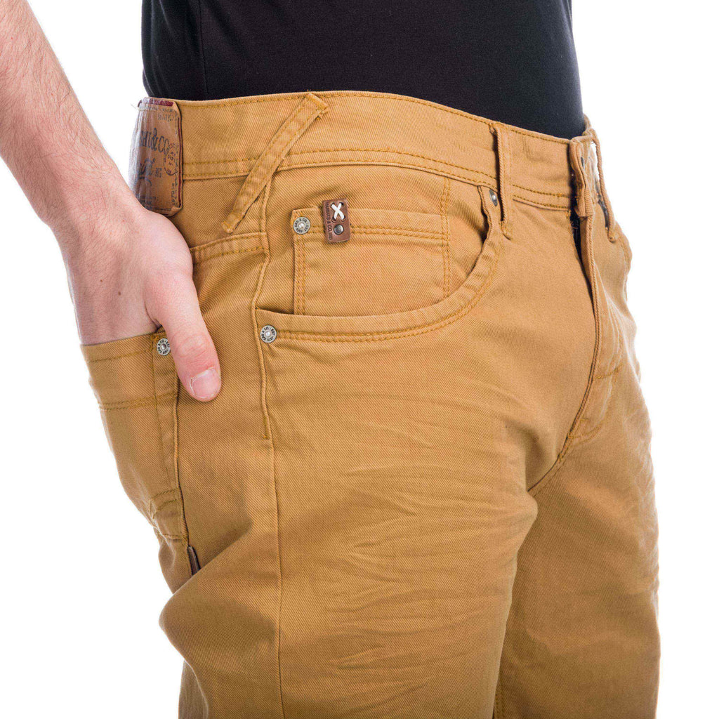 Pantalón Denim de Color Hombre Stretch Regular – Koroshi 1911PT01