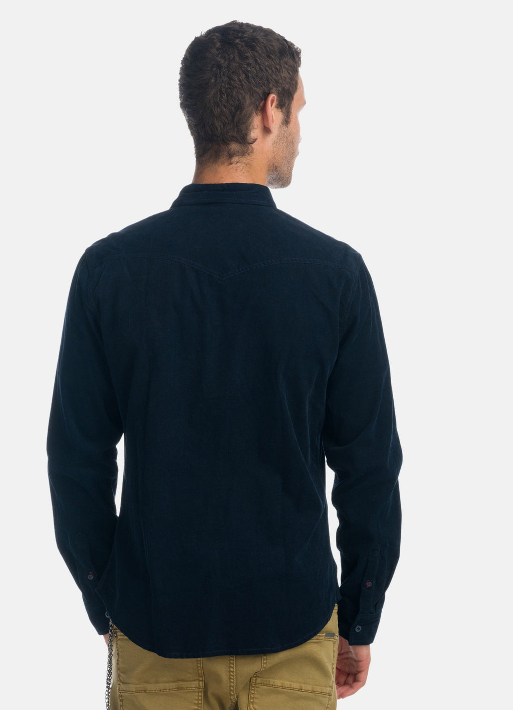 Camisa Hombre Manga Larga Micropana Navy – Koroshi