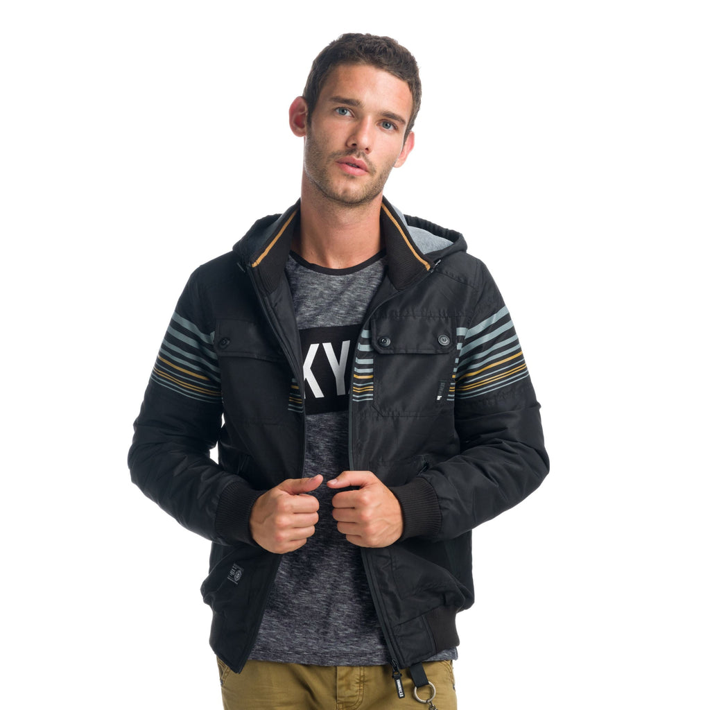 Chaqueta Acolchada Hombre con Capucha Desmontable – Koroshi 1921JA45