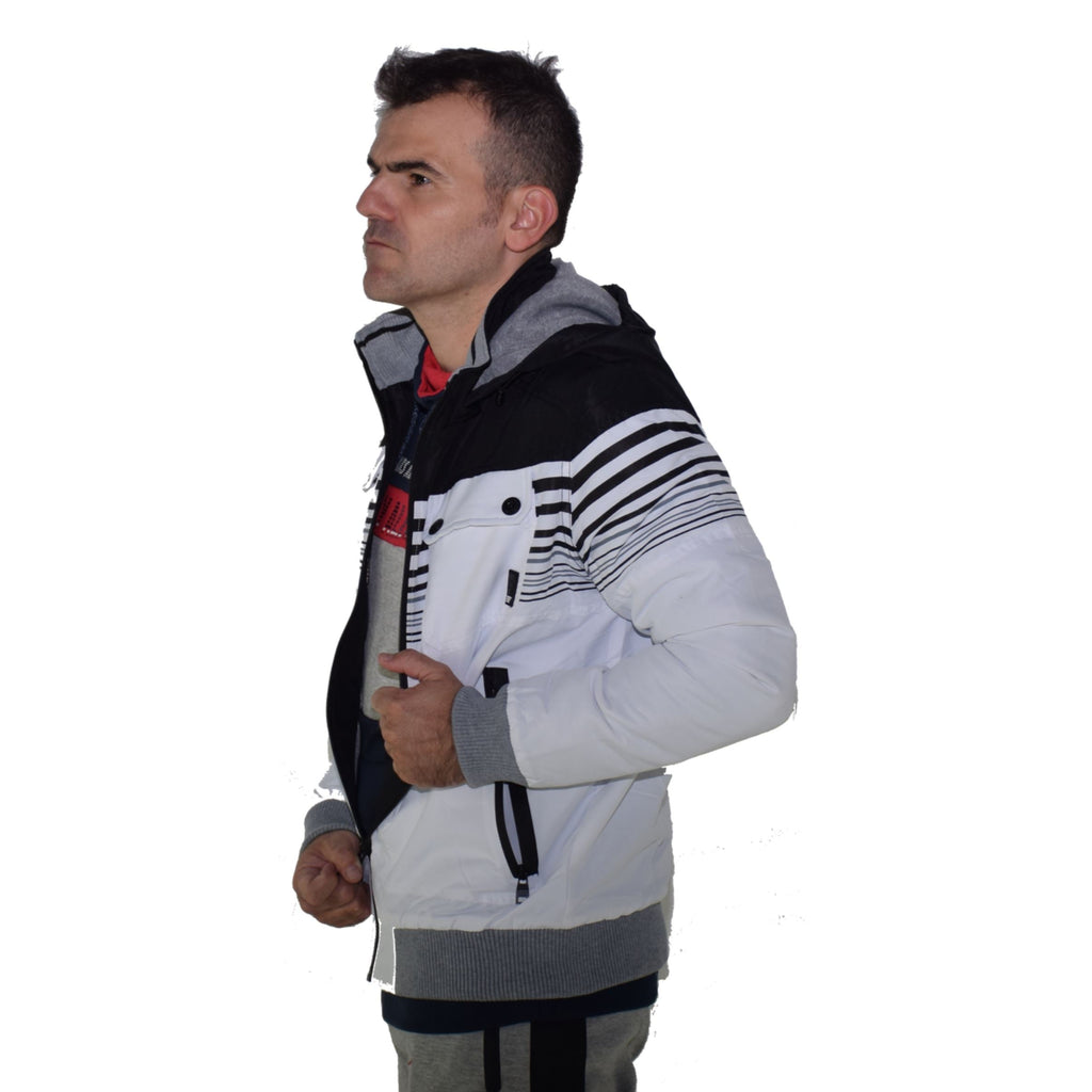 Chaqueta Acolchada Hombre con Capucha Desmontable – Koroshi 1921JA45