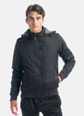 Chaqueta Hombre Capucha Desmontable Forro Borreguito – Koroshi Negro