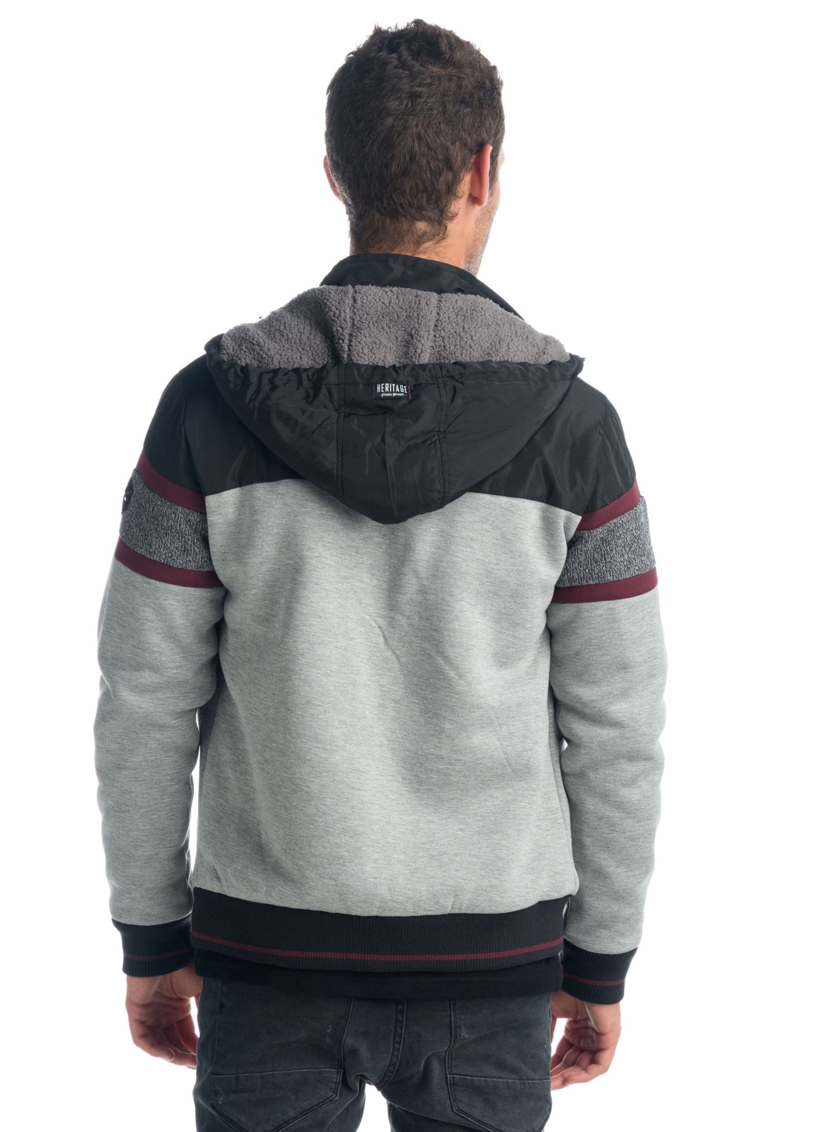 Chaqueta Hombre Capucha Desmontable Forro Borreguito – Koroshi 1921JA59