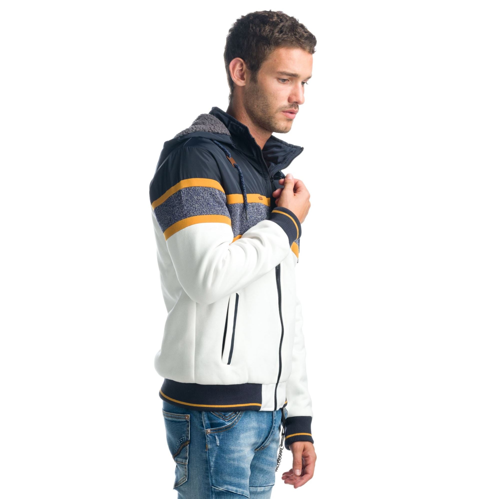 Chaqueta Hombre Capucha Desmontable Forro Borreguito – Koroshi 1921JA59