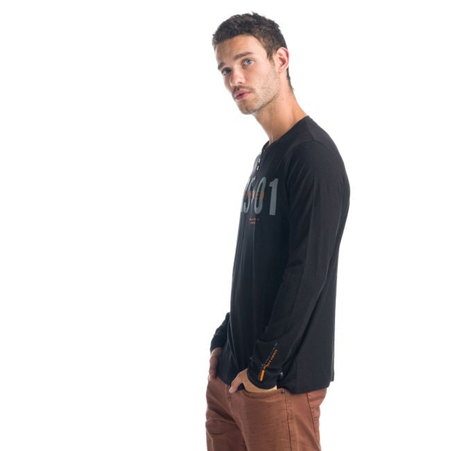 Camiseta Manga Larga Hombre Cuello Panadero Estampada – Koroshi 1921ML04