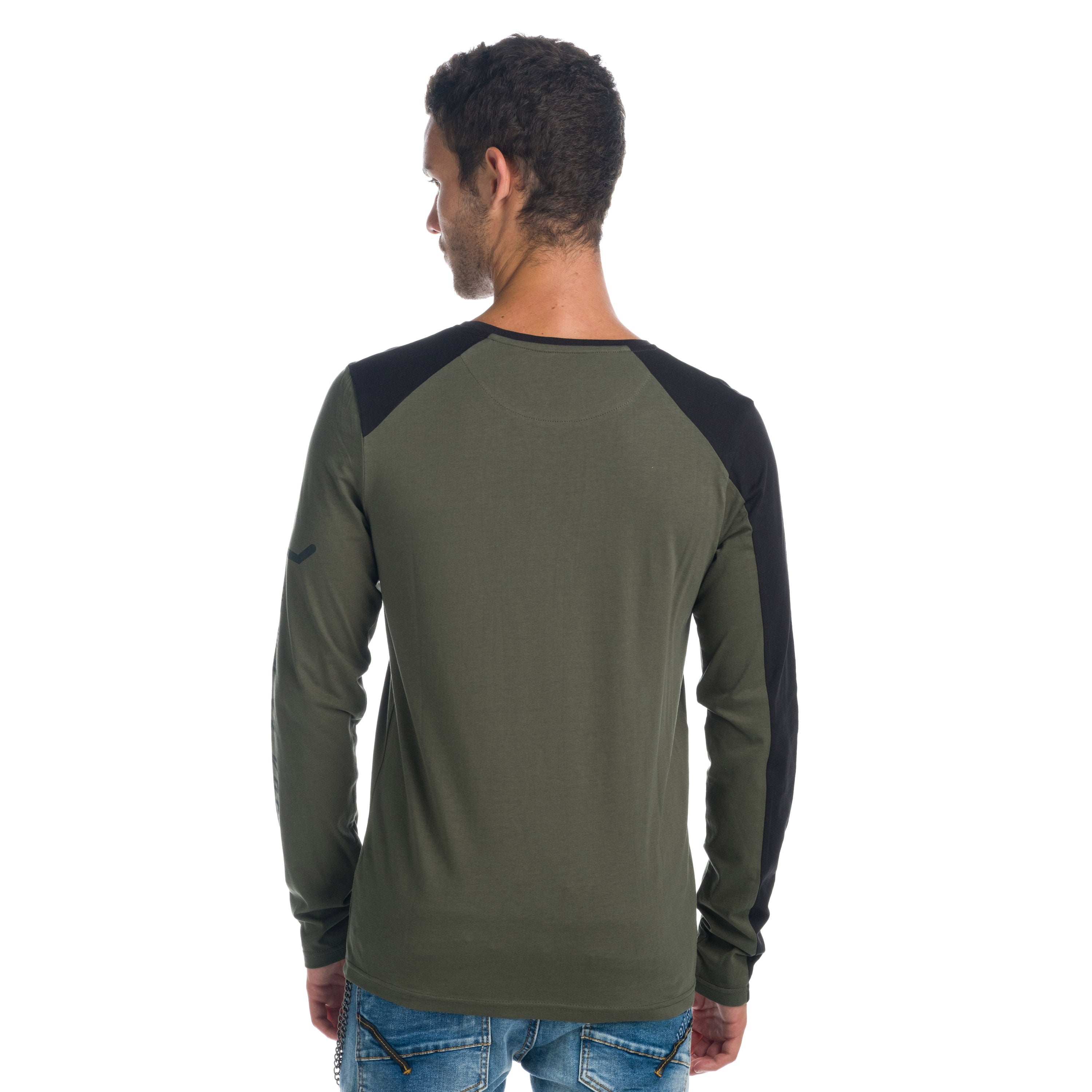 Camiseta Manga Larga Hombre Bicolor – Koroshi 1921ML07