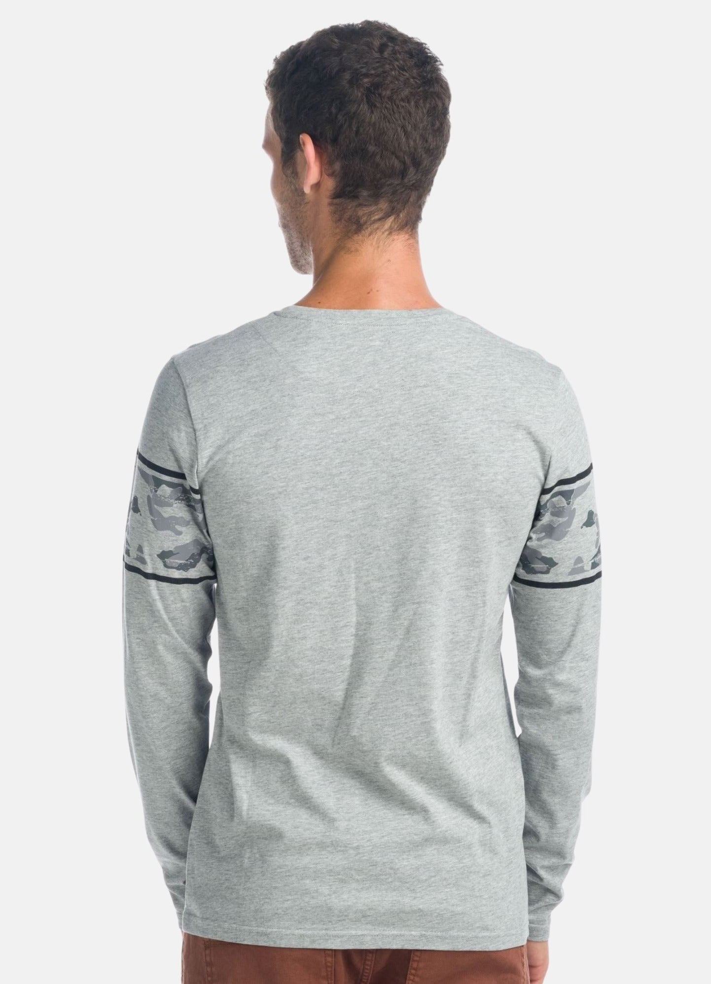 Camiseta Manga Larga Hombre Estampado Camuflaje – Koroshi 1921ML09