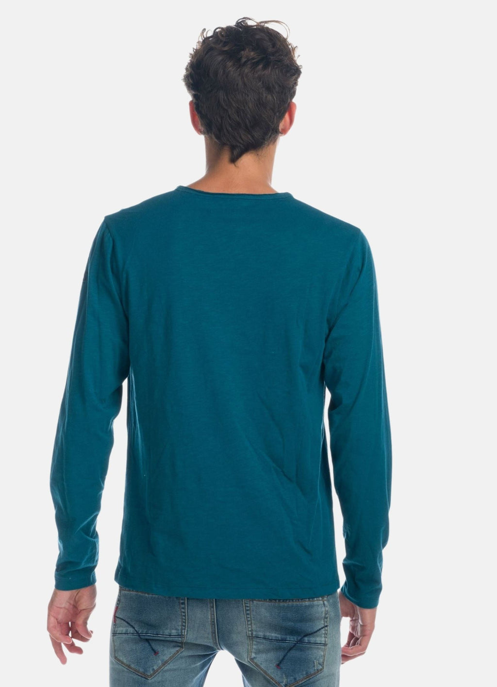 Camiseta Manga Larga Hombre Cuello Panadero – Koroshi 1921ML11