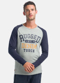 Camiseta Manga Larga Raglán Hombre Texto Frontal – Koroshi 1921ML12