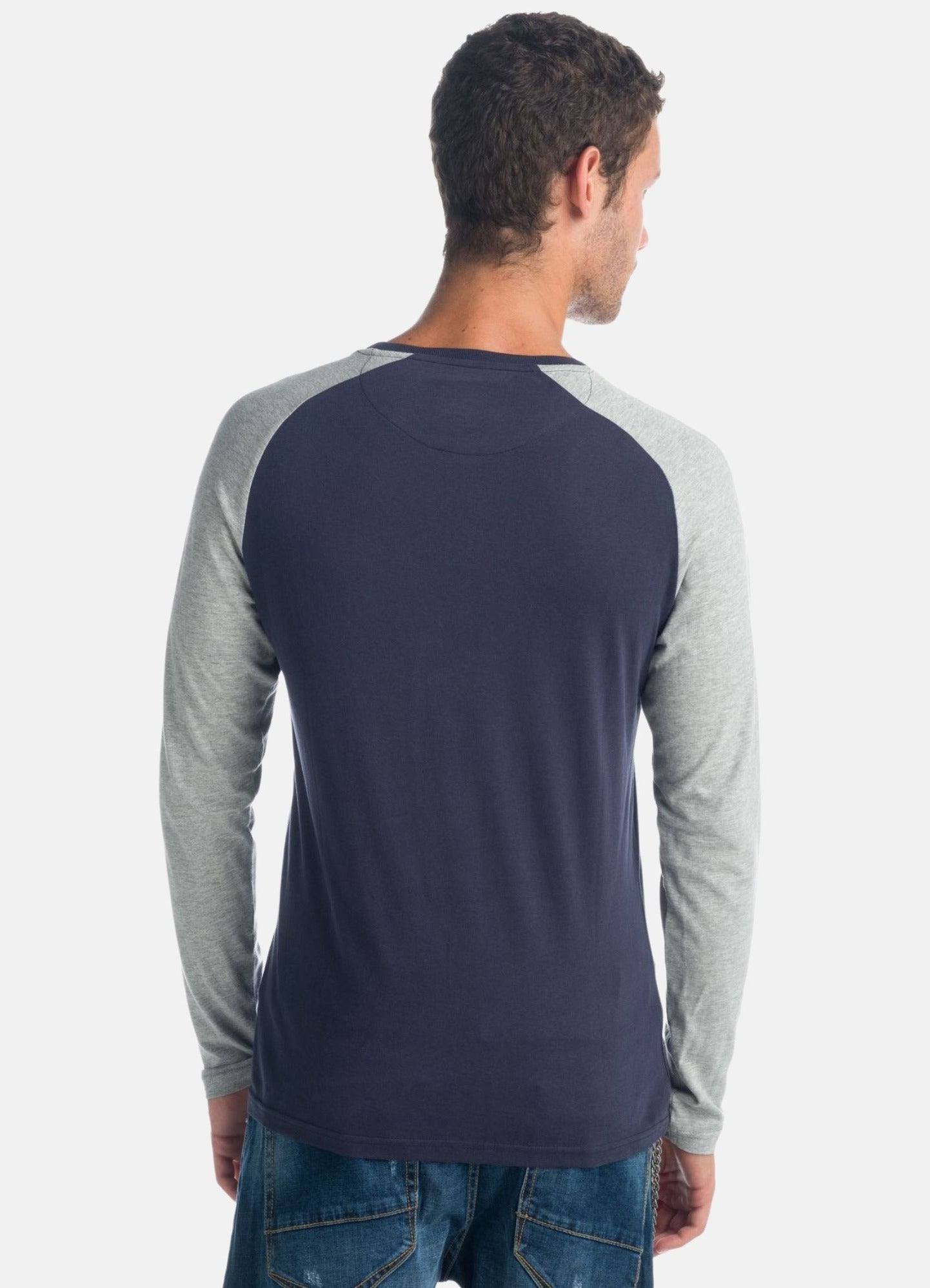 Camiseta Manga Larga Raglán Hombre Texto Frontal – Koroshi 1921ML12