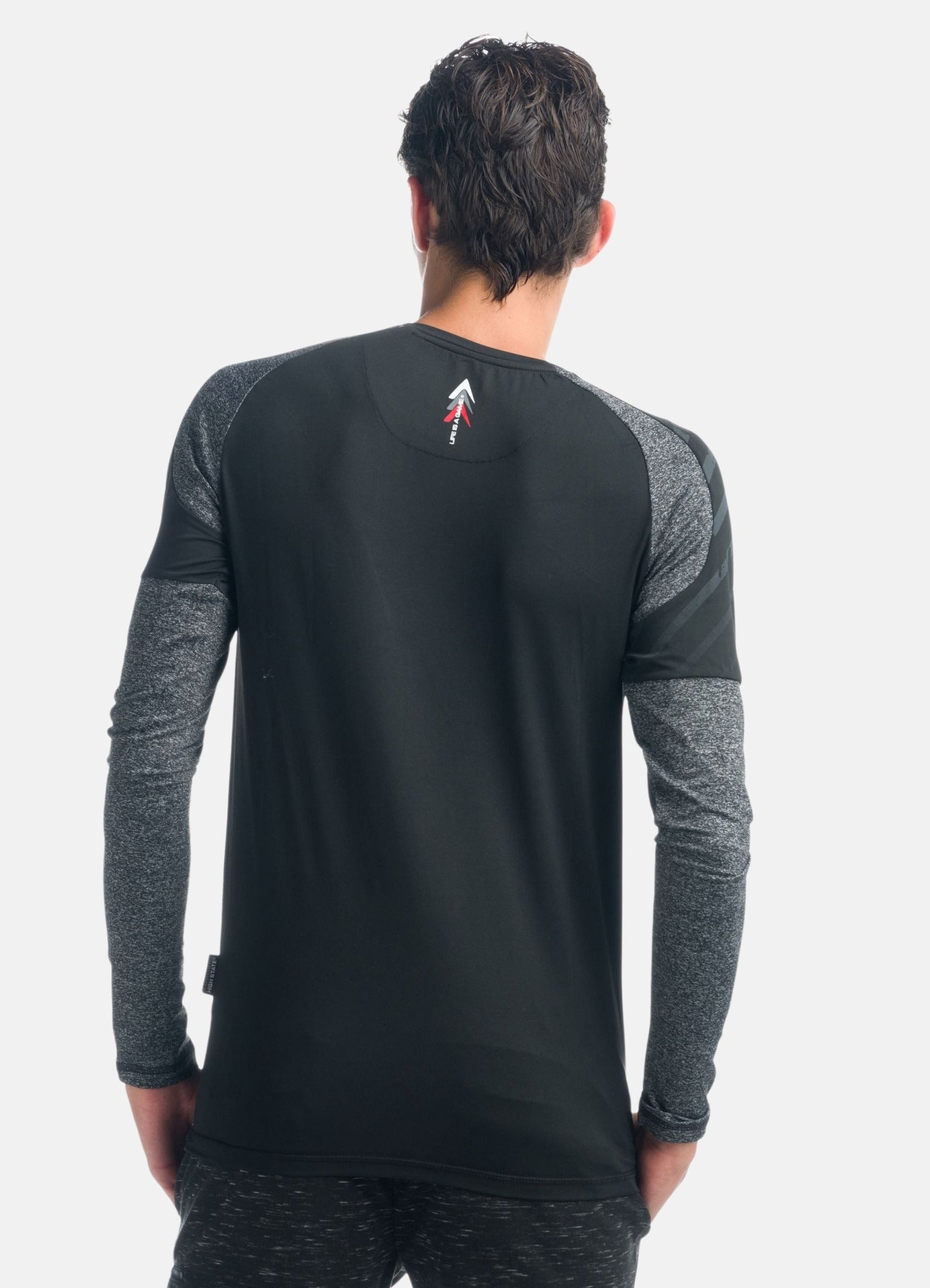 Camiseta Manga Larga Deportiva Raglán Hombre Estampado Gráfico – Koroshi 1921ML15