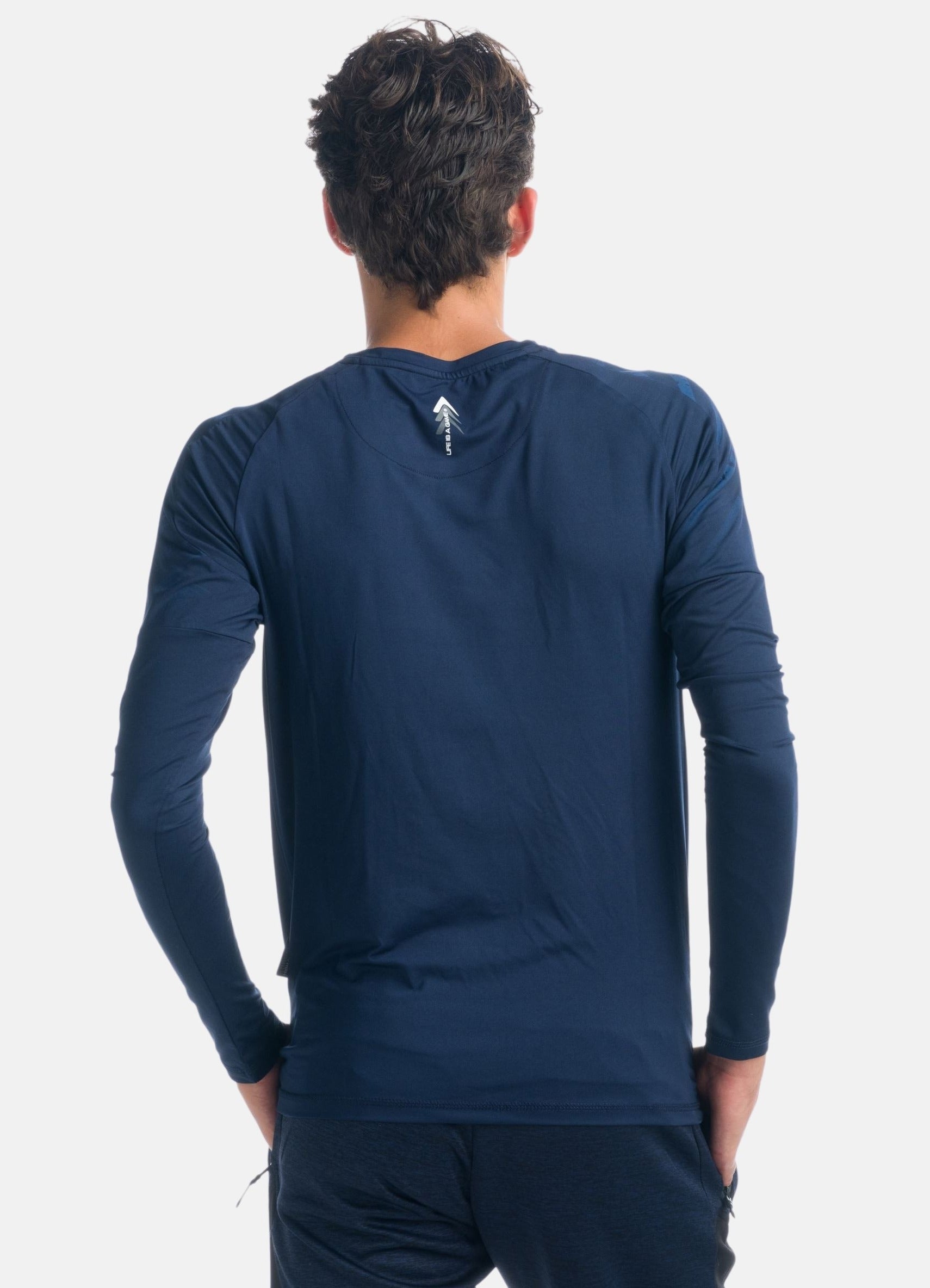 Camiseta Manga Larga Deportiva Raglán Hombre Estampado Gráfico – Koroshi 1921ML15