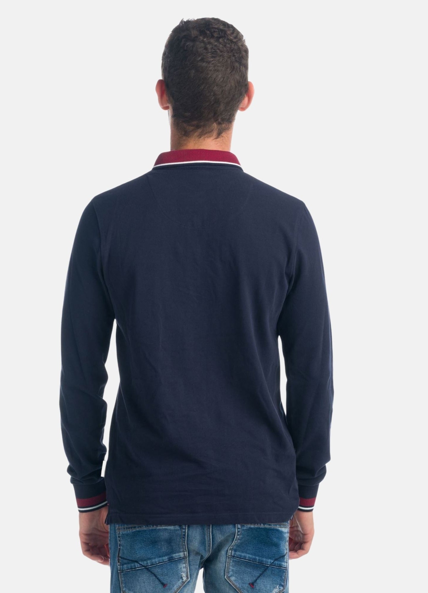 Polo Manga Larga Piqué Hombre Cuello Camisero – Koroshi 1921PL06