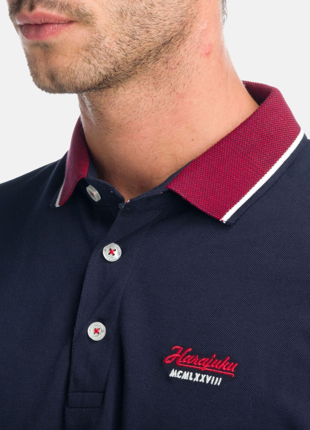 Polo Manga Larga Piqué Hombre Cuello Camisero – Koroshi 1921PL06