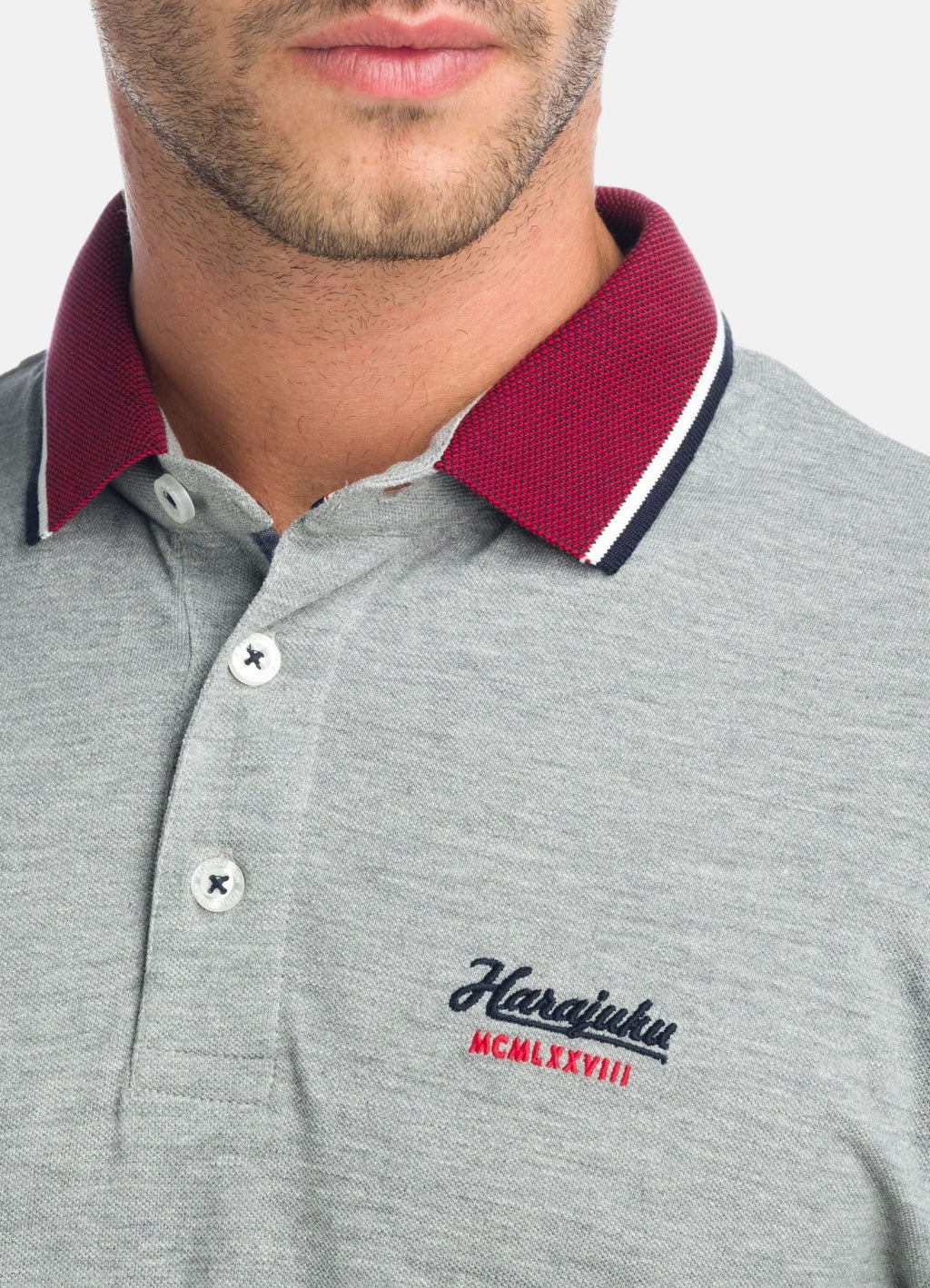 Polo Manga Larga Piqué Hombre Cuello Camisero – Koroshi 1921PL06