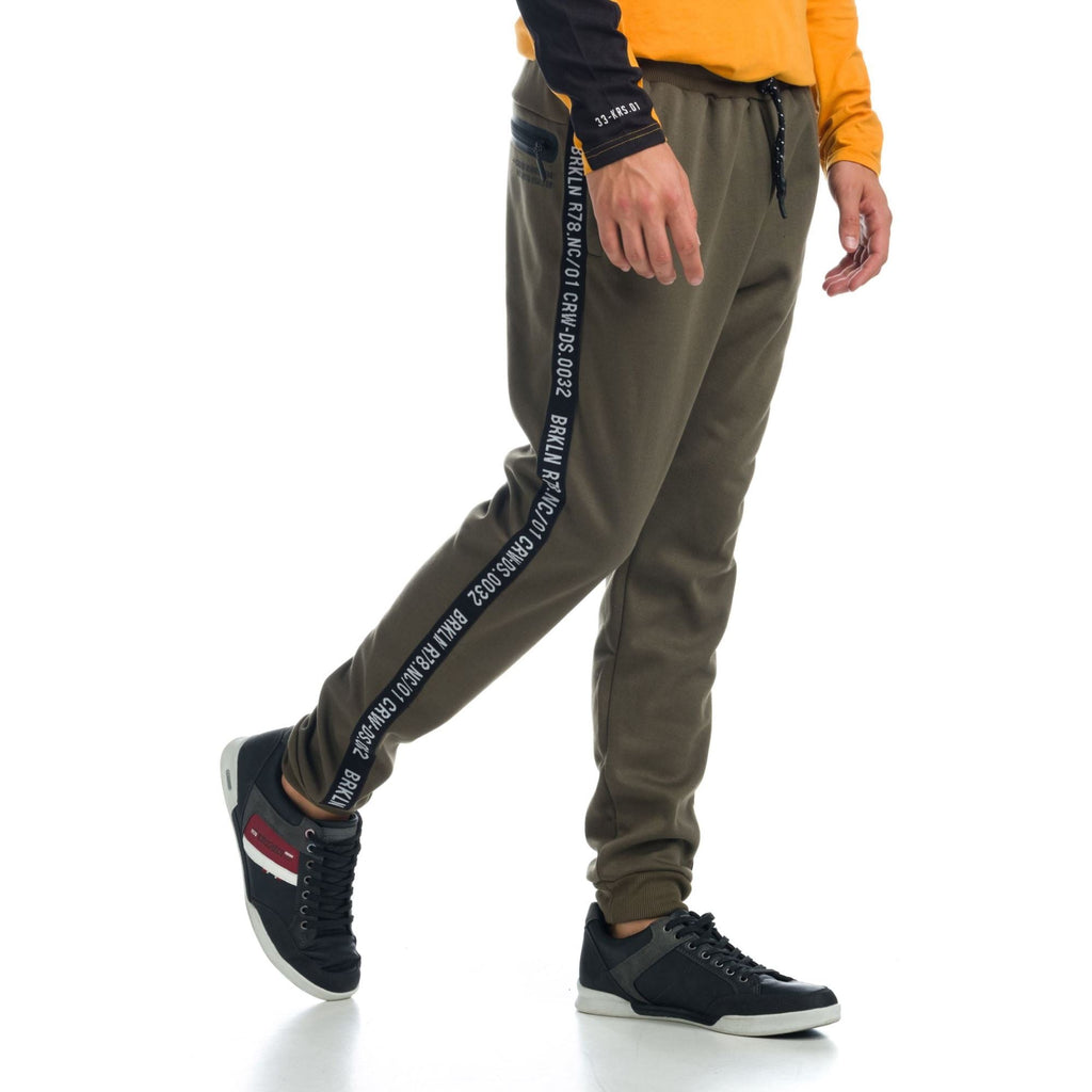 Pantalón Jogger Hombre Felpa Cinta Logo – Koroshi 1921PT95