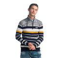 Jersey de Punto Rayas Hombre Bordado en Pecho – Koroshi 1921TR02
