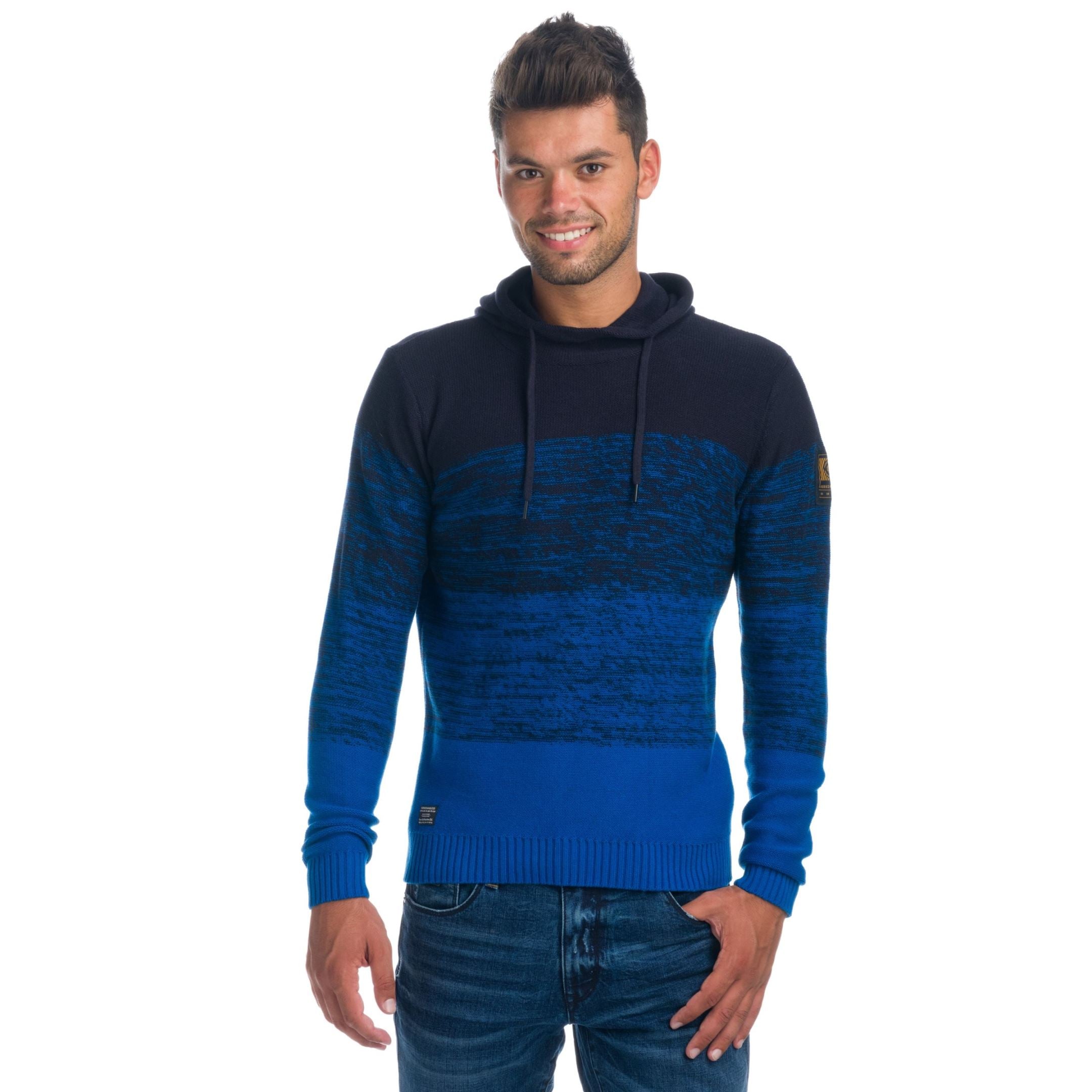 Jersey de Punto Jaspeado Hombre con Capucha – Koroshi 1921TR06