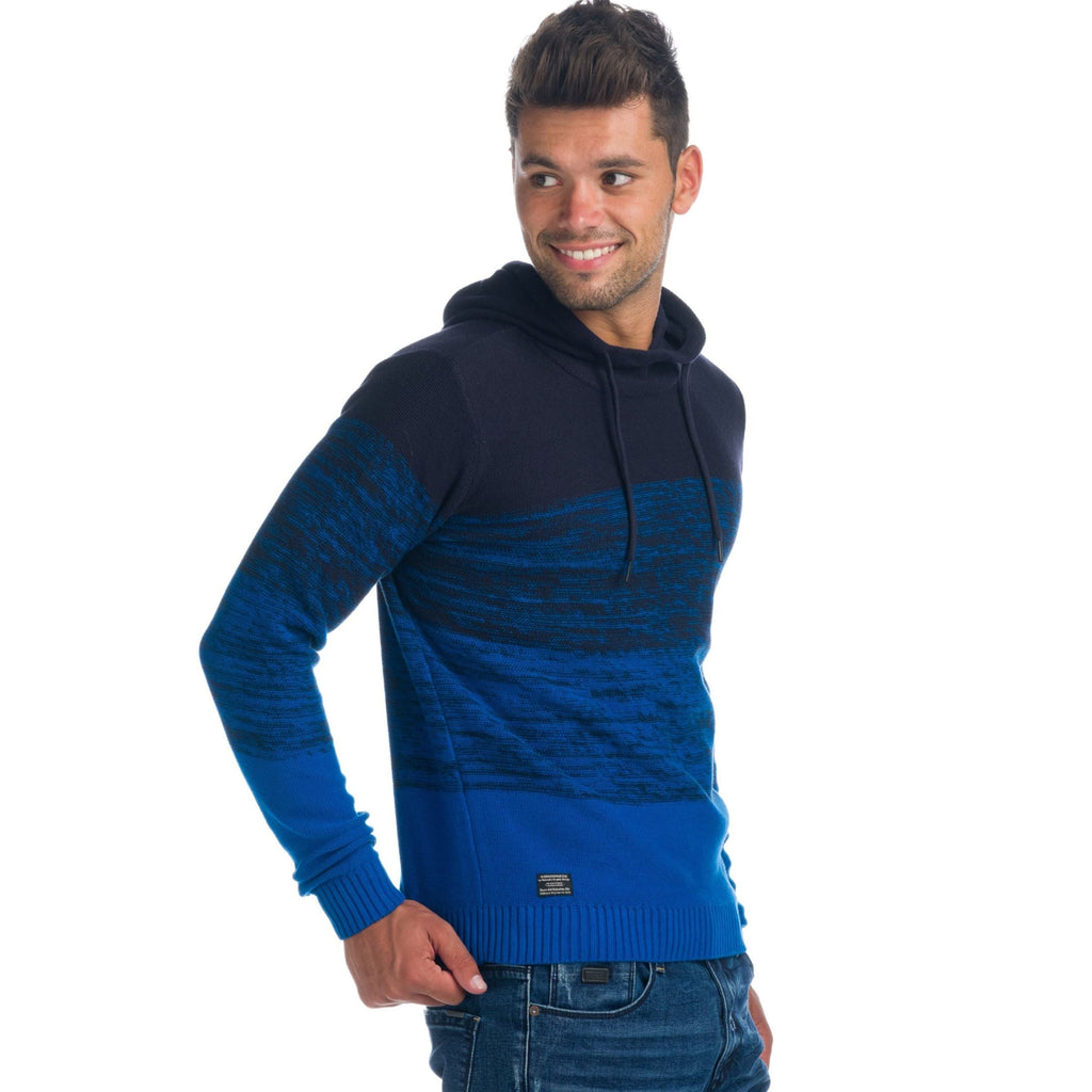 Jersey de Punto Jaspeado Hombre con Capucha – Koroshi 1921TR06