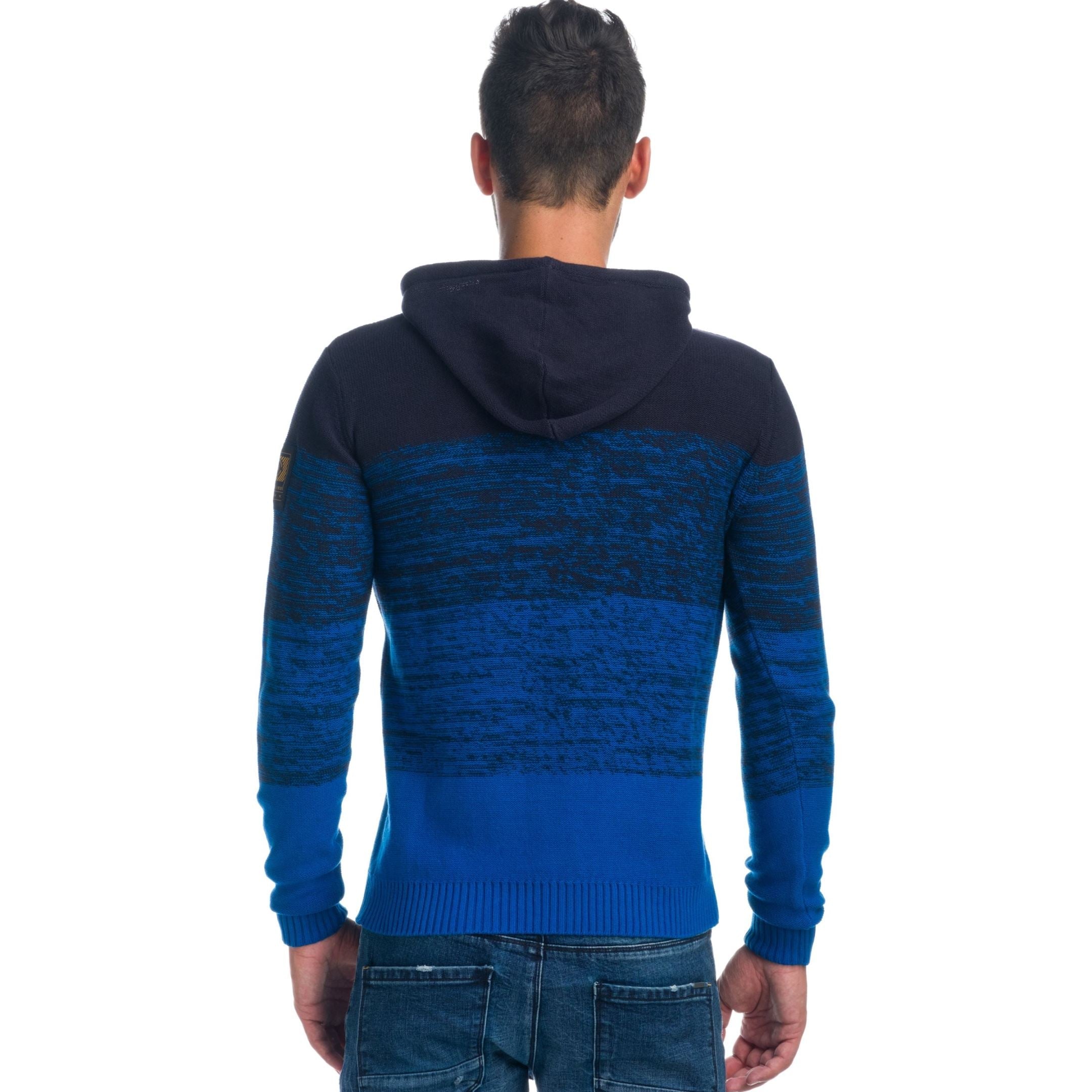 Jersey de Punto Jaspeado Hombre con Capucha – Koroshi 1921TR06