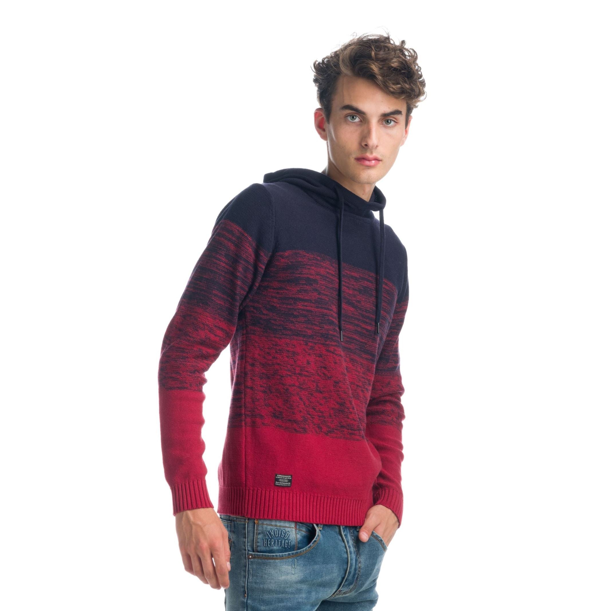 Jersey de Punto Jaspeado Hombre con Capucha – Koroshi 1921TR06