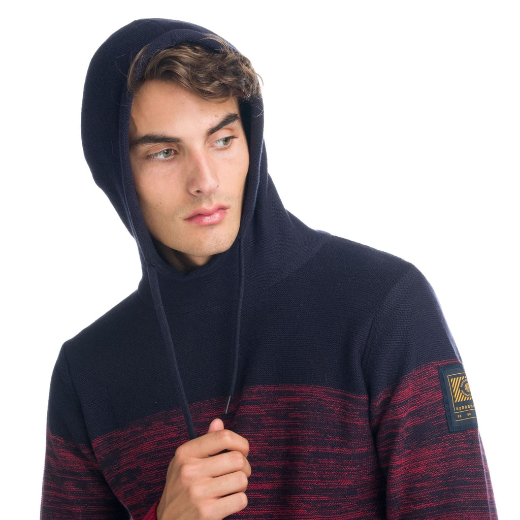 Jersey de Punto Jaspeado Hombre con Capucha – Koroshi 1921TR06