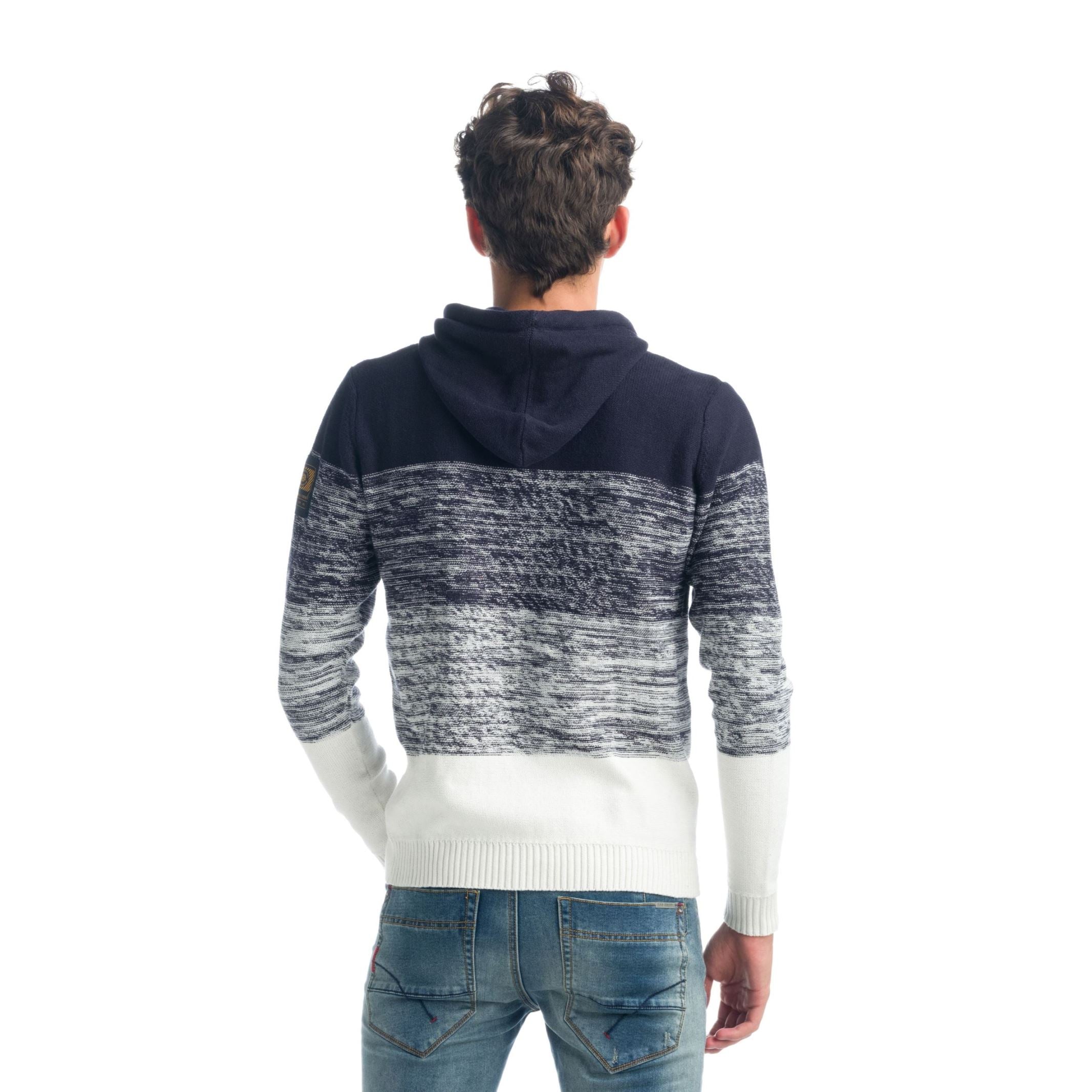 Jersey de Punto Jaspeado Hombre con Capucha – Koroshi 1921TR06