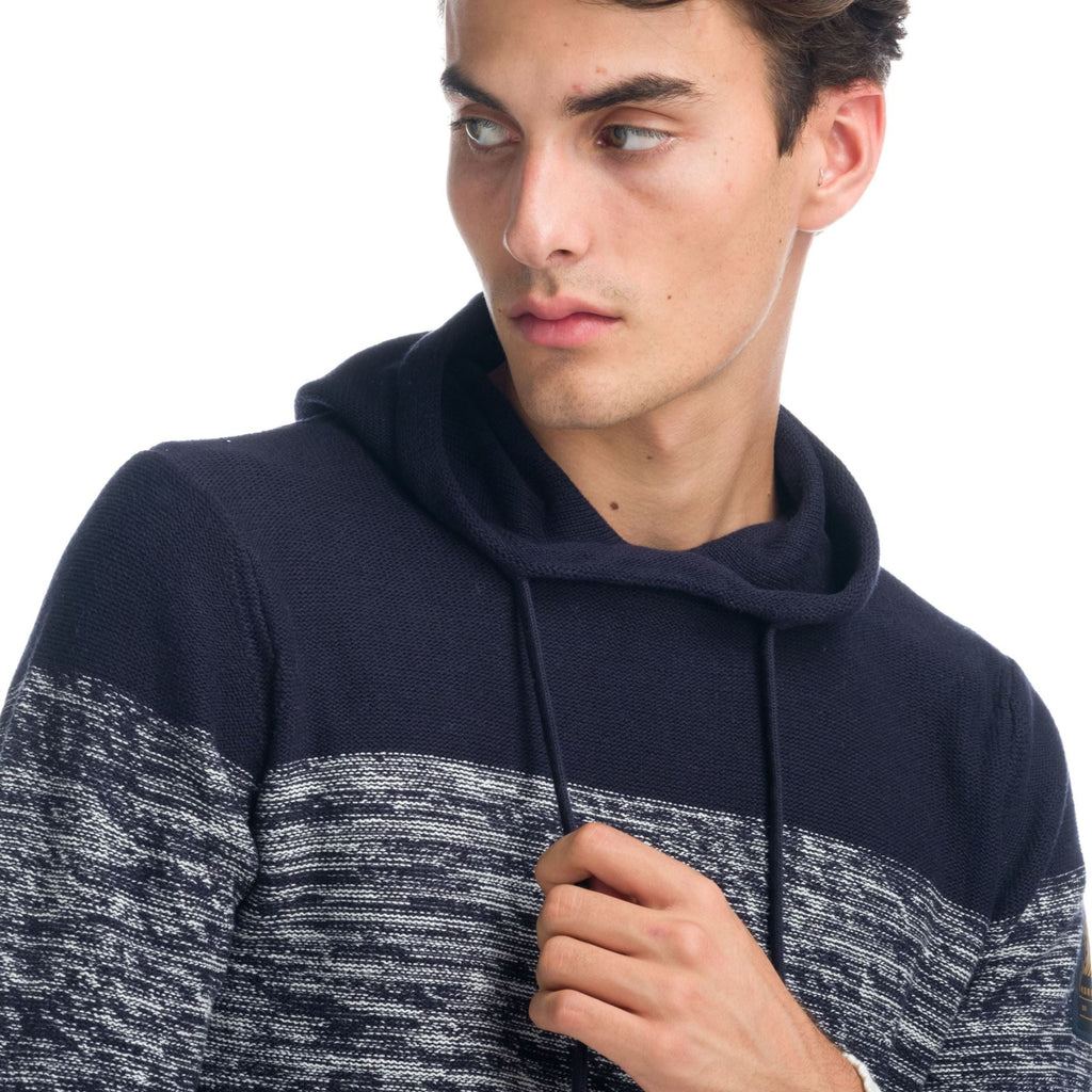 Jersey de Punto Jaspeado Hombre con Capucha – Koroshi 1921TR06