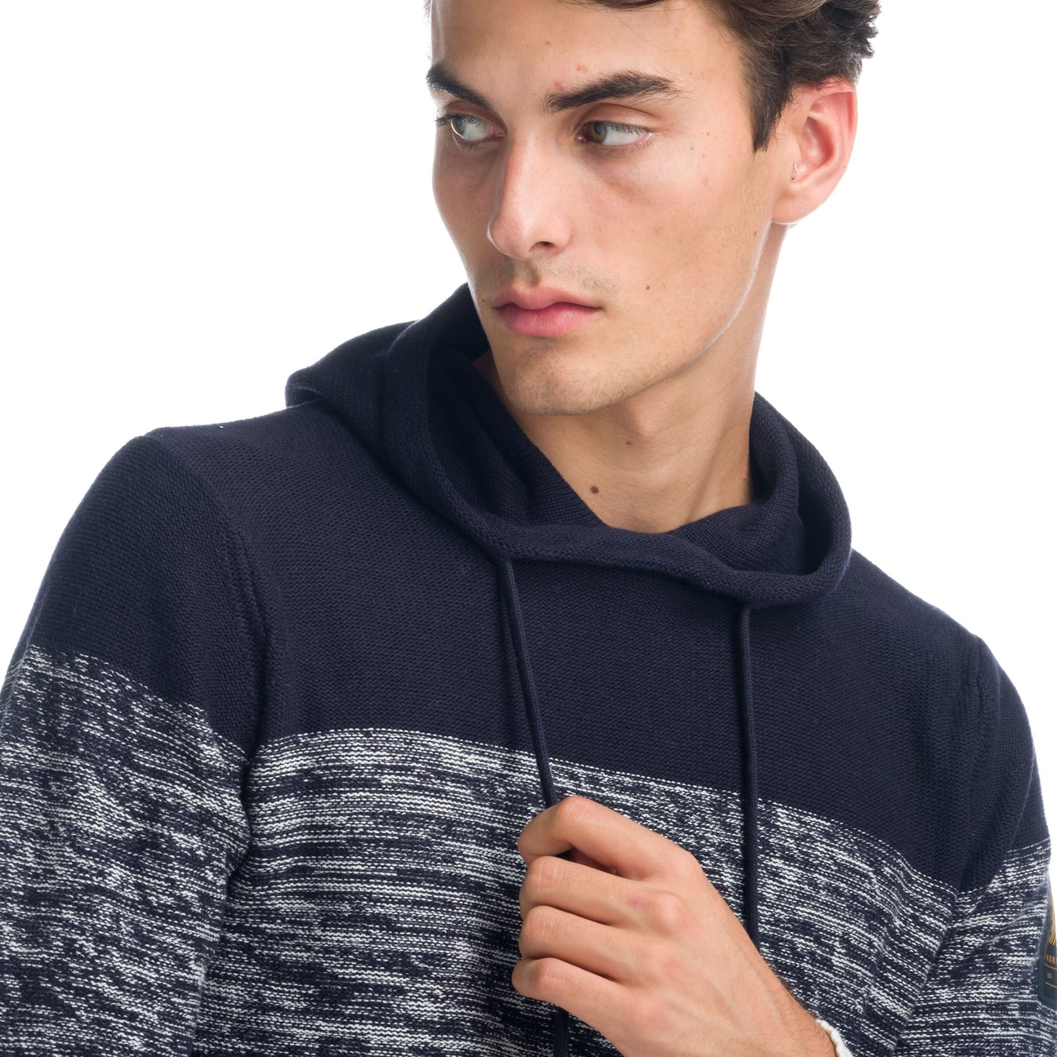 Jersey de Punto Jaspeado Hombre con Capucha – Koroshi 1921TR06