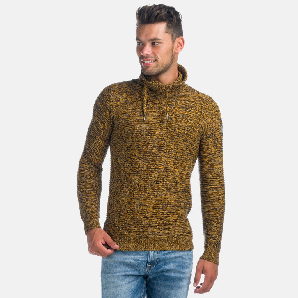 Jersey Hombre Cuello Alto con Cordones Efecto Jaspeado – Koroshi 1921TR09