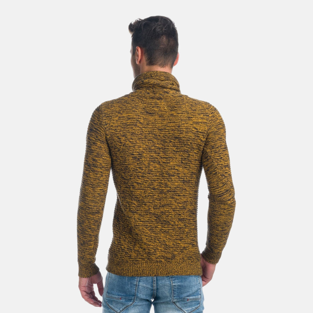 Jersey Hombre Cuello Alto con Cordones Efecto Jaspeado – Koroshi 1921TR09